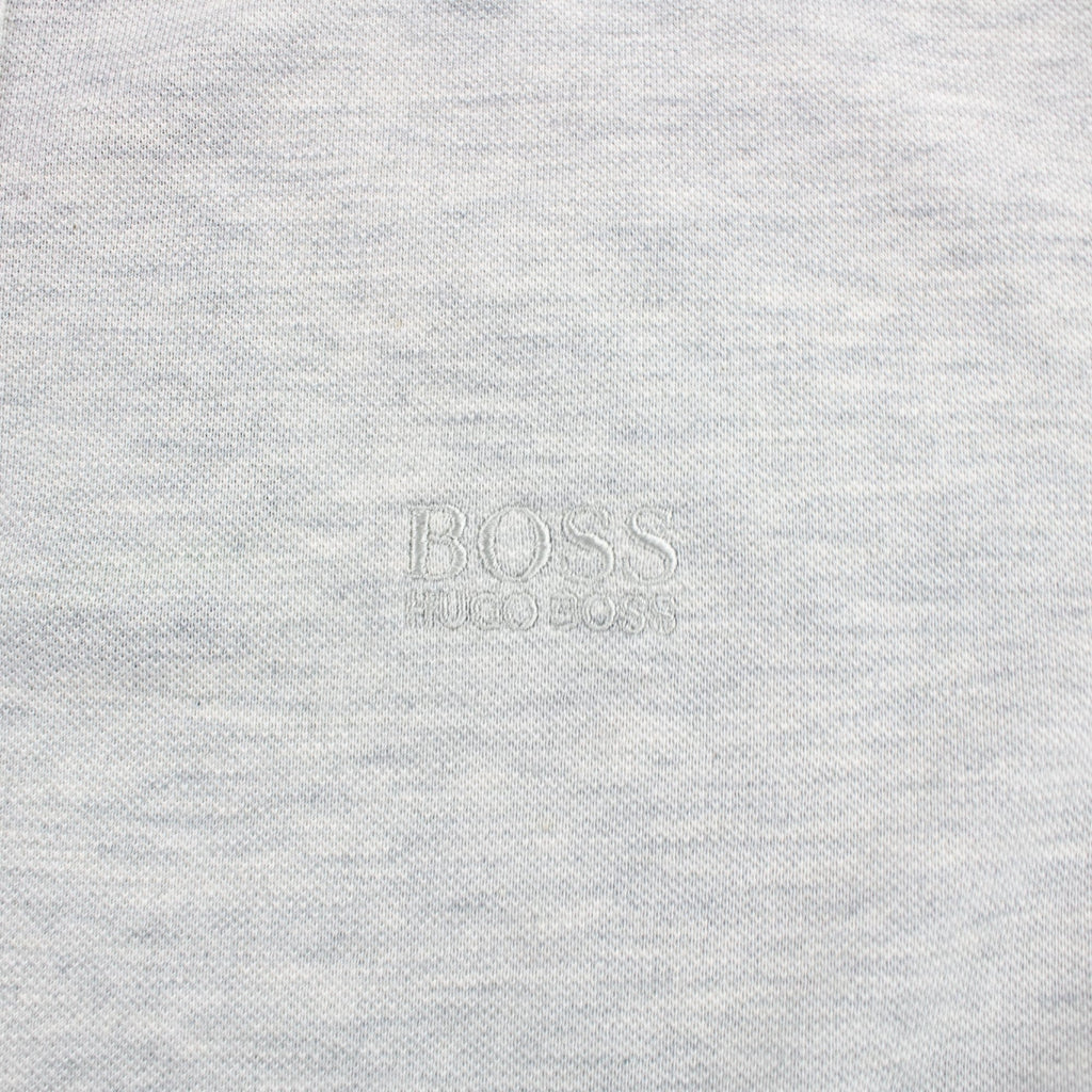 Hugo Boss Regular-fit Polo Shirt In Pima-cotton Grey