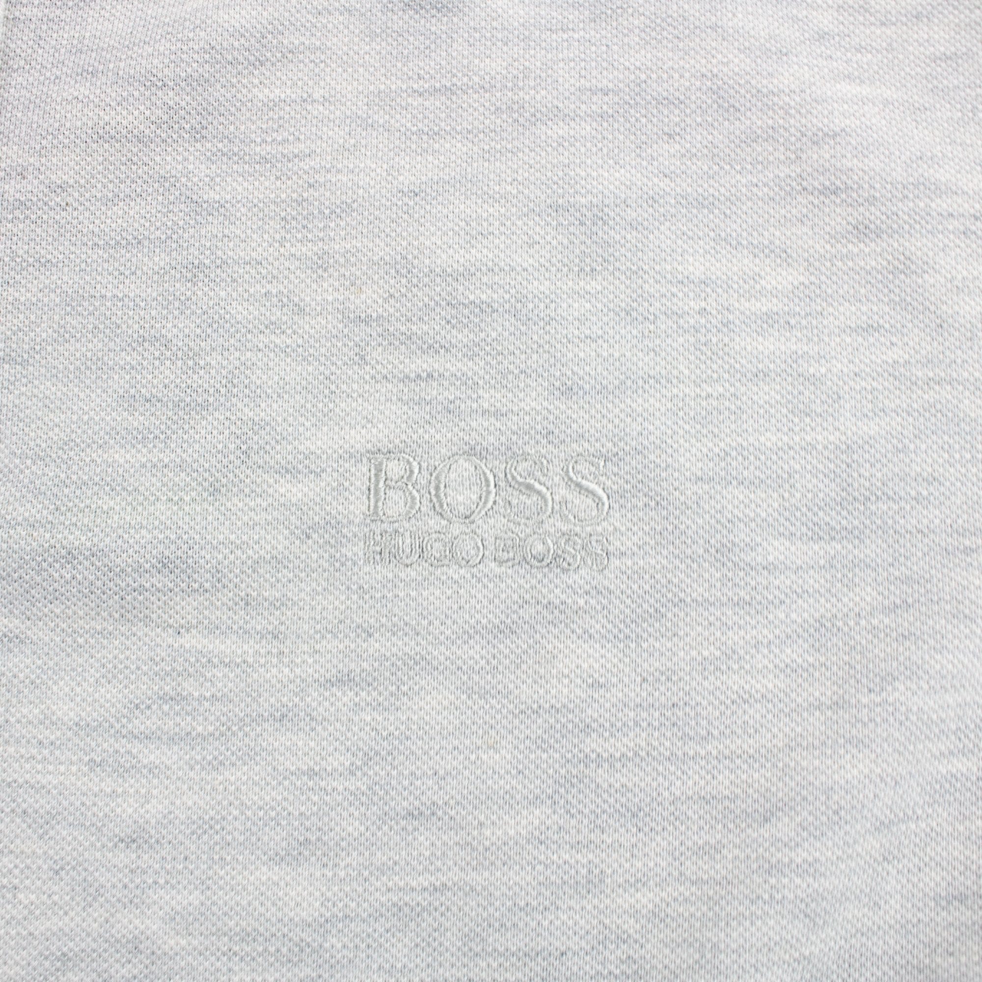 Hugo Boss Regular-fit Polo Shirt In Pima-cotton Grey