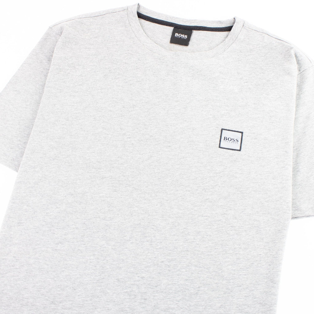 Hugo Boss Crew-neck T-shirt In Single-jersey Cotton Grey