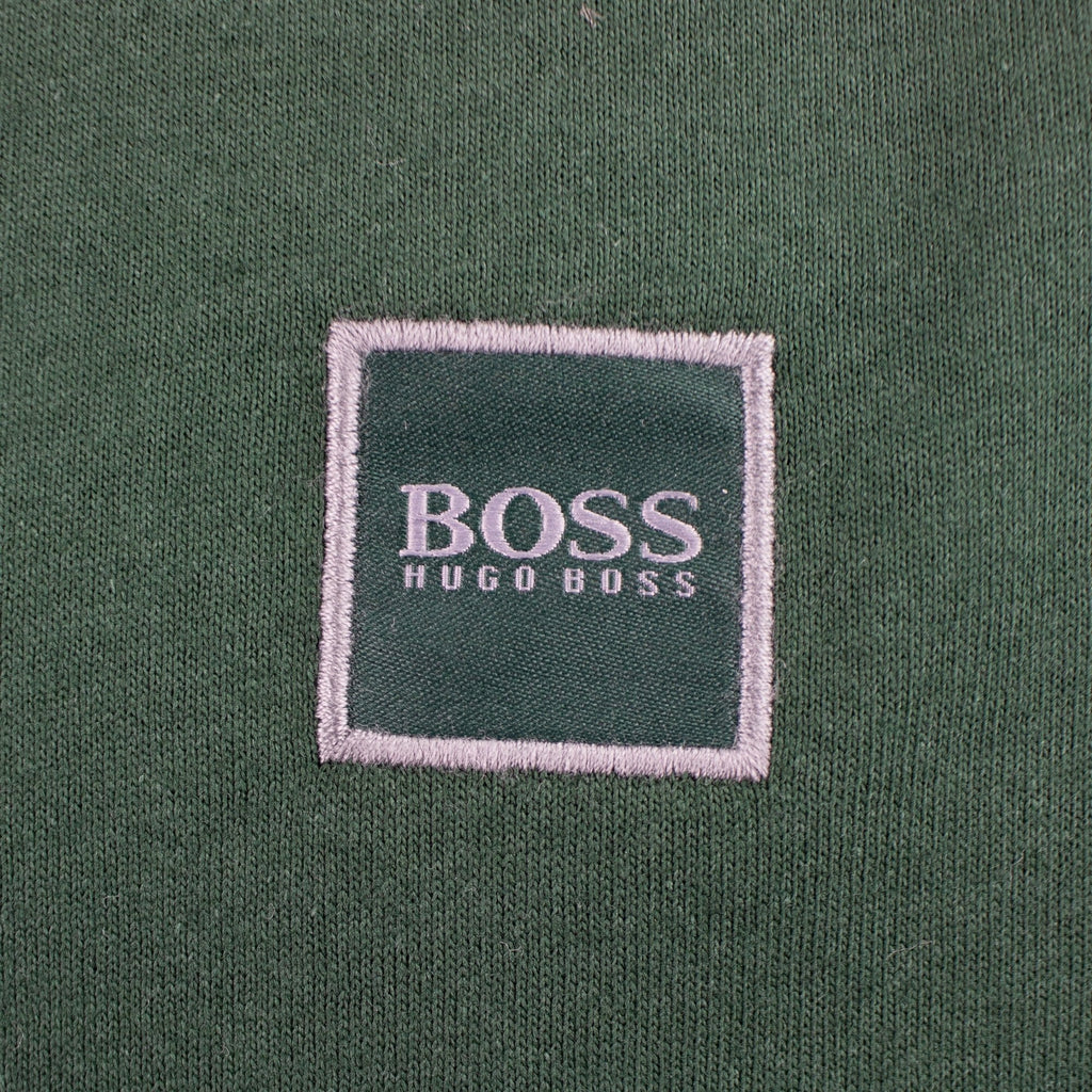 Hugo Boss Crew-neck T-shirt In Single-jersey Cotton Green