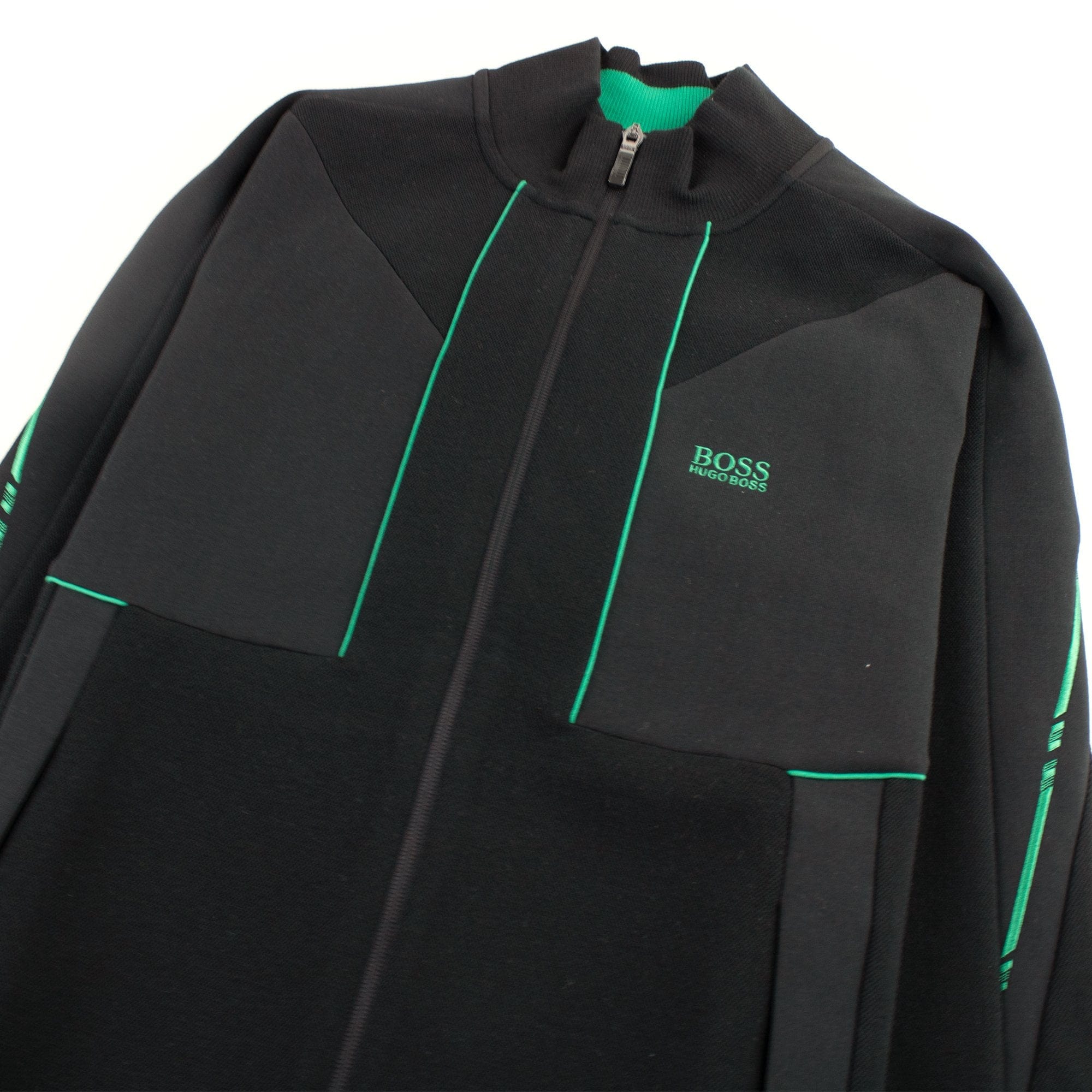 Hugo Boss Regular-fit Sweatshirt With Embroidered Logo Black