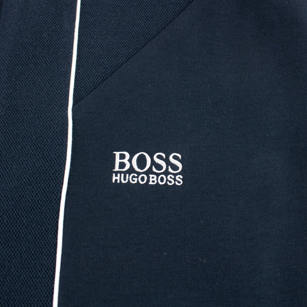 Hugo Boss Regular-fit Sweatshirt With Embroidered Logo Dark Blue