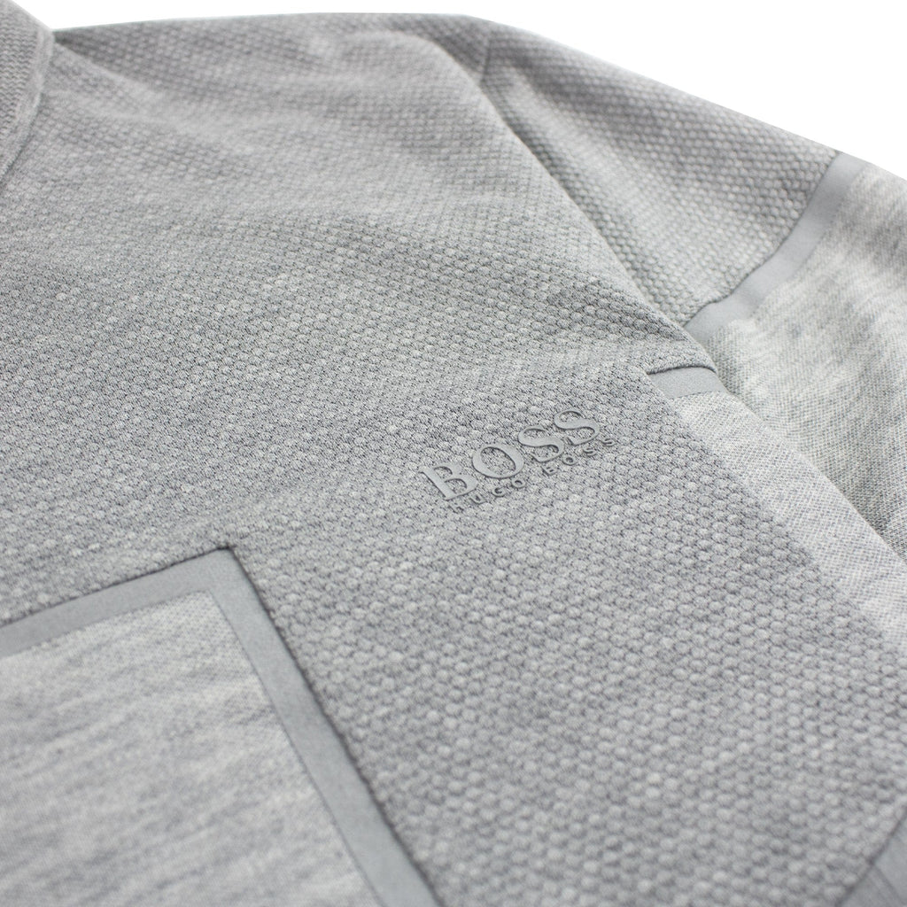 Hugo Boss Slim-fit Philix Polo Shirt In Cotton Grey
