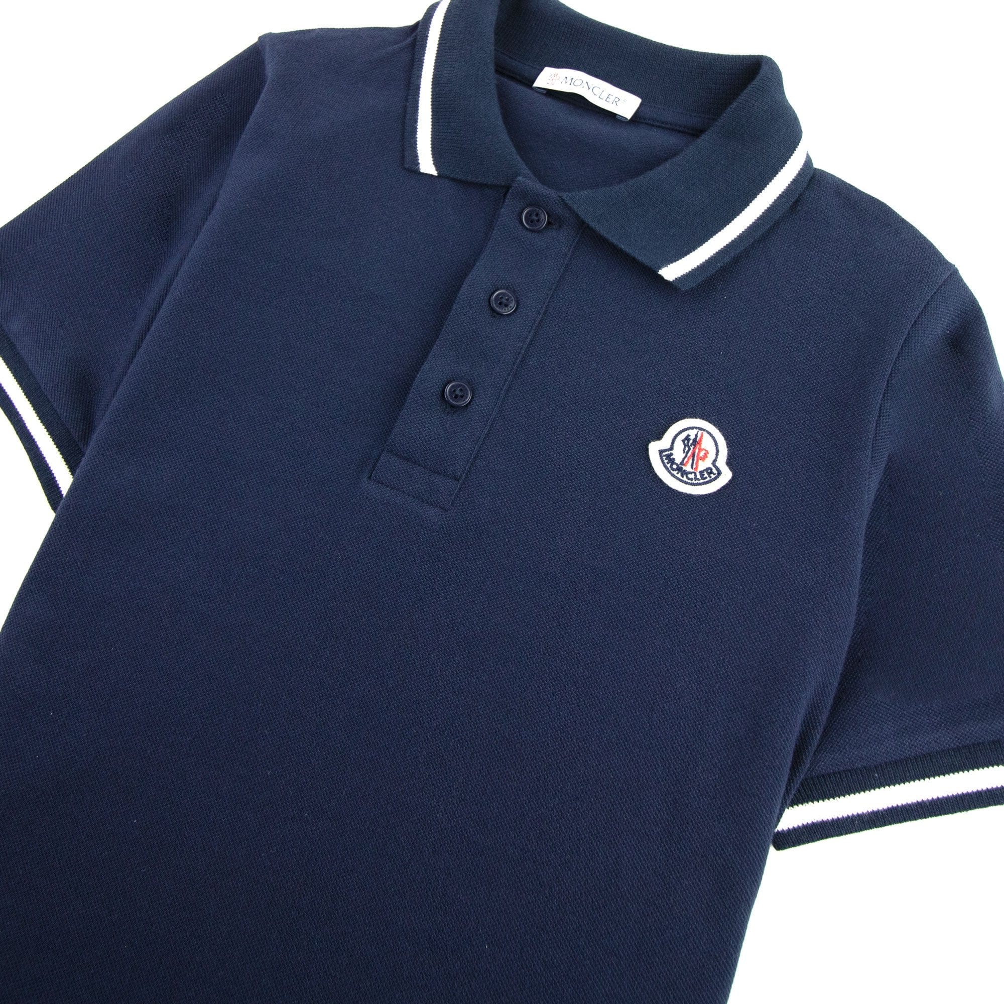 Moncler Junior Maglia Manica Short Sleeve Polo Navy 773