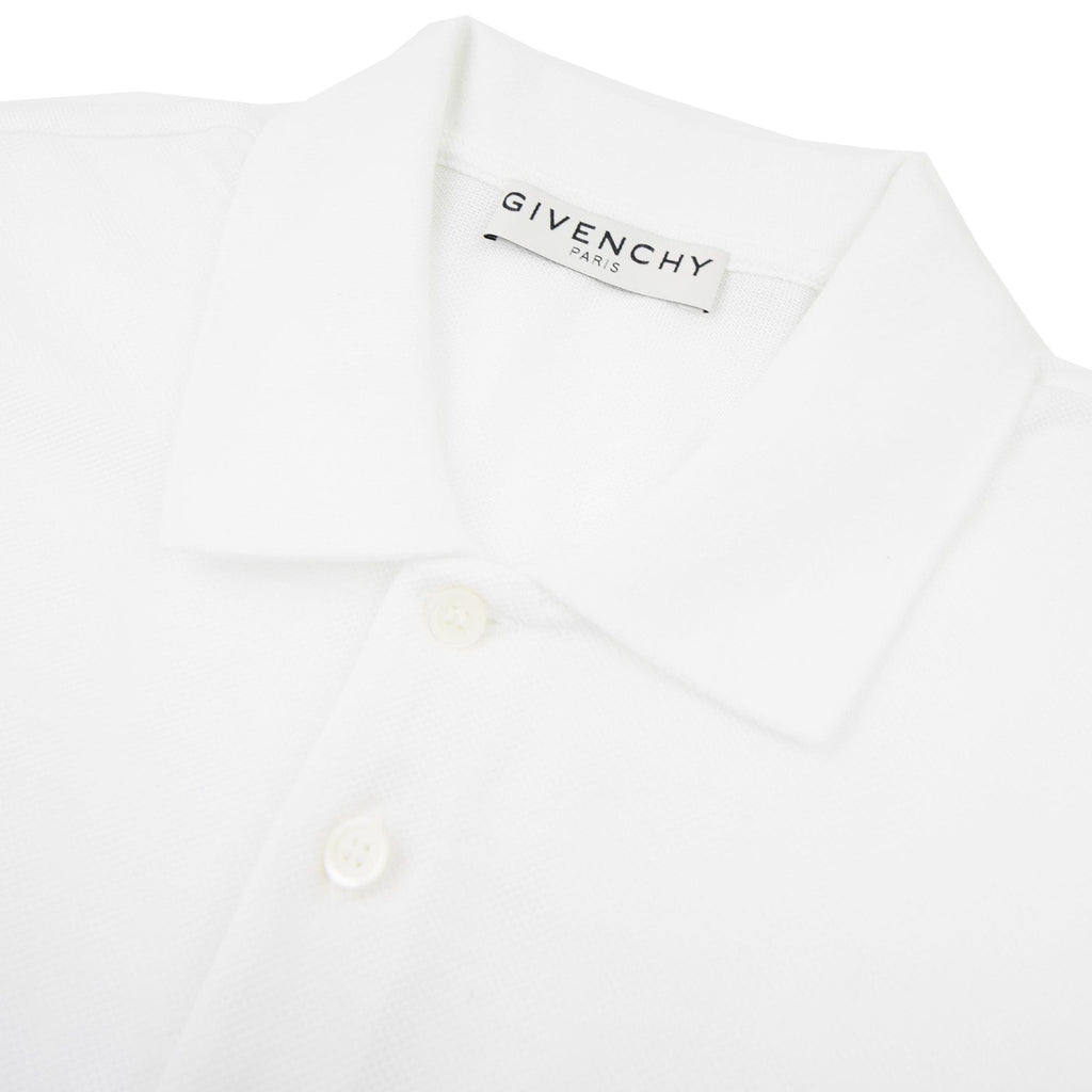 Givenchy Broken Logo Polo Shirt White