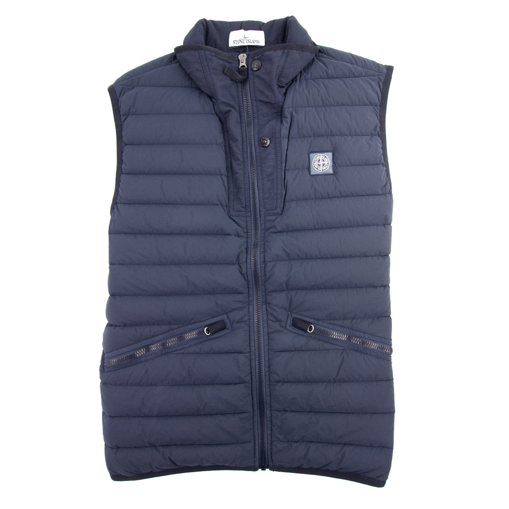 Stone Island Woven Pin Gilet Navy Blue V0020