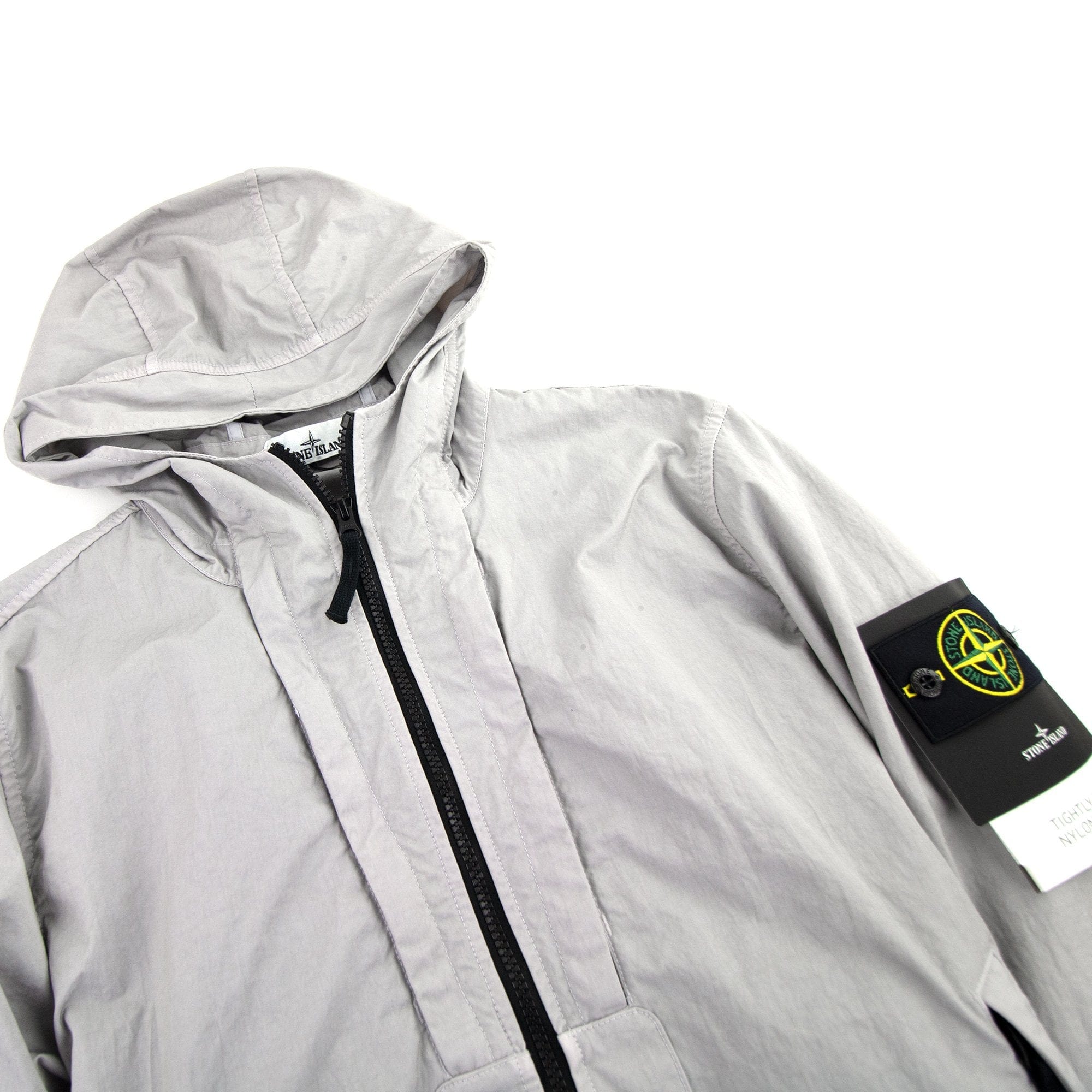 Stone Island Woven Nylon Twill TC Jacket Light Grey