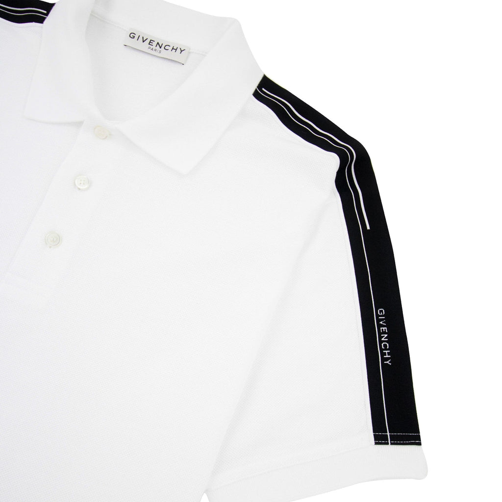 Givenchy Band Polo Shirt White