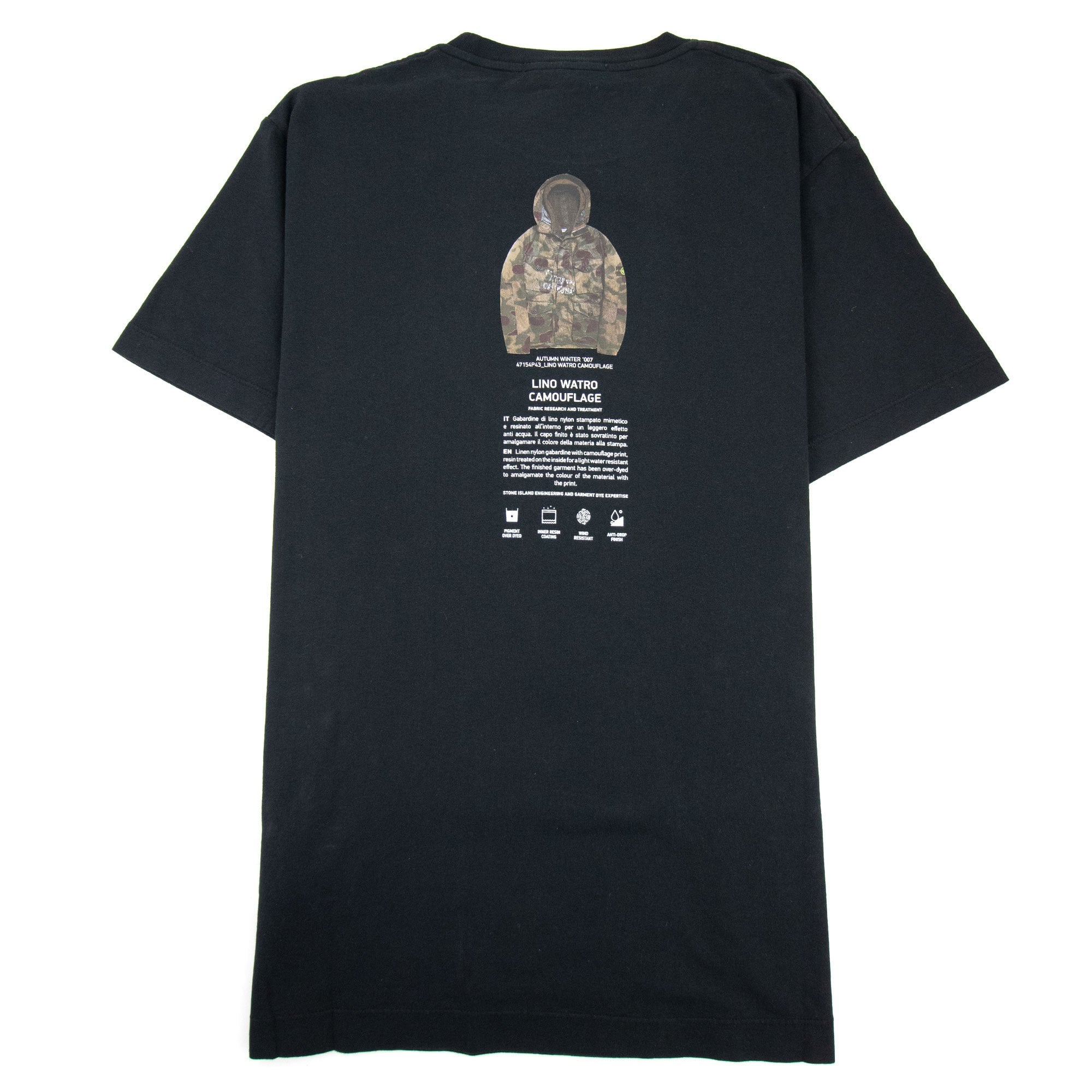 Stone Island Archivio Project T Shirt Black V0029