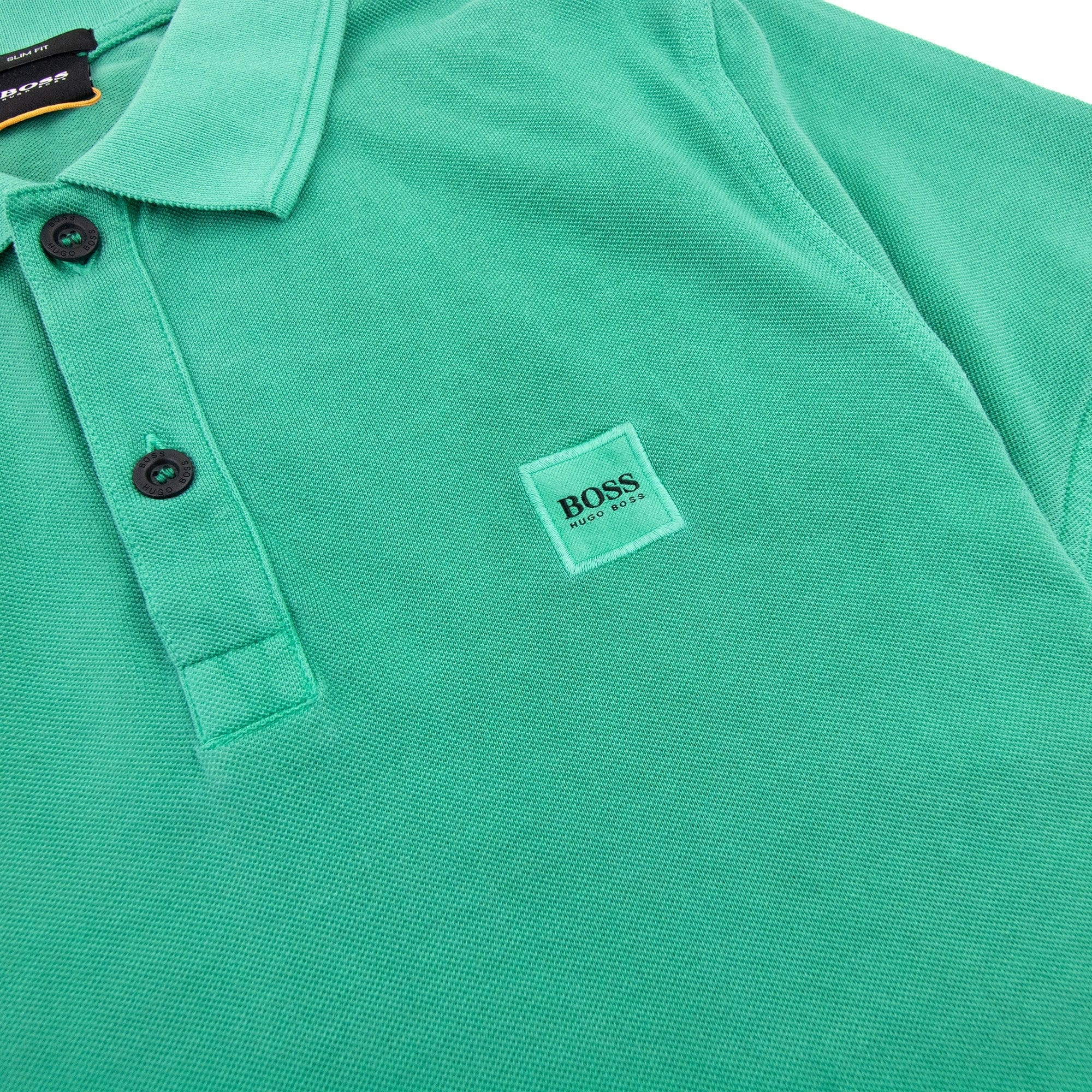 Hugo Boss Prime Square Logo Polo Shirt Green 314