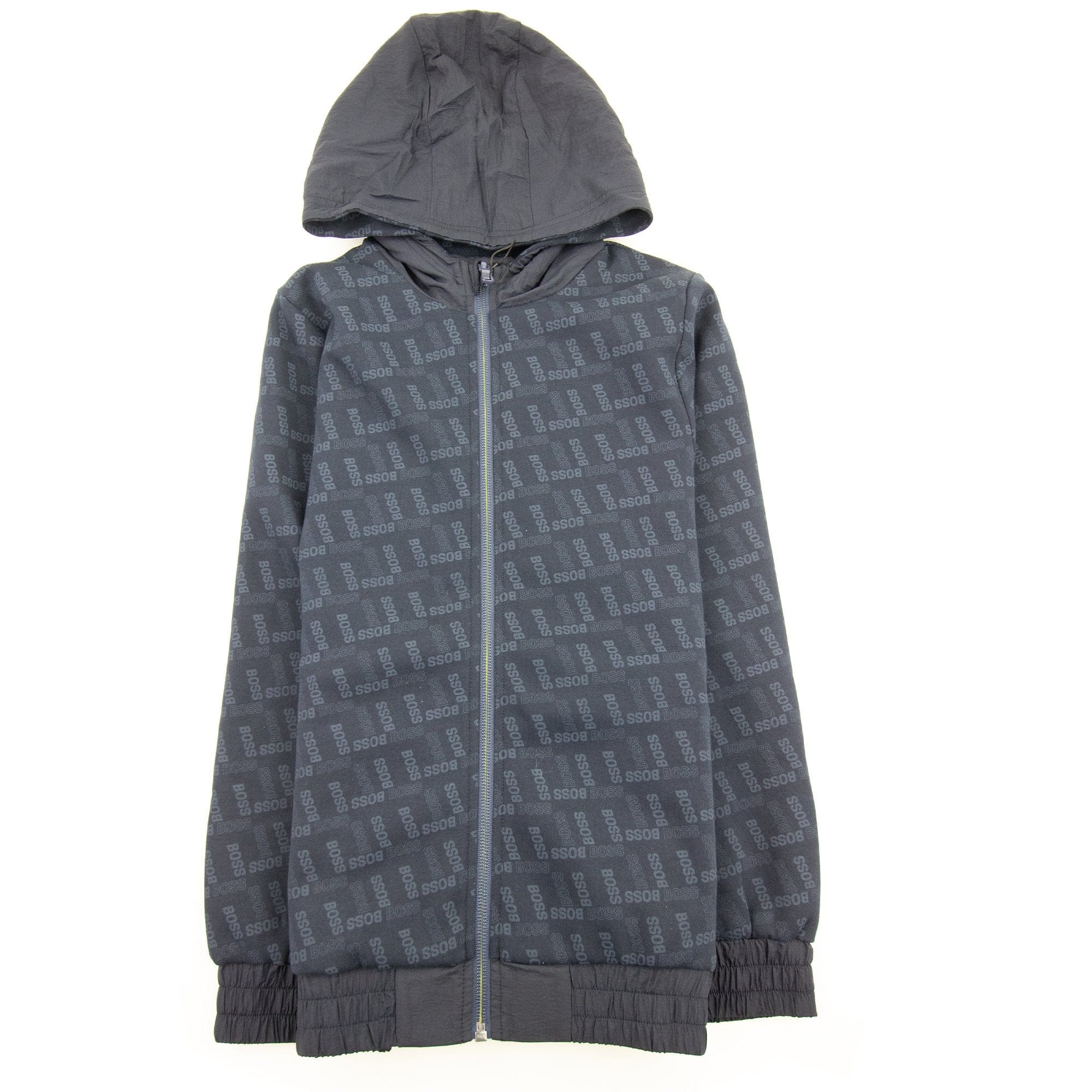 Hugo Boss Kids Reversible Zip Up Hoodie Navy