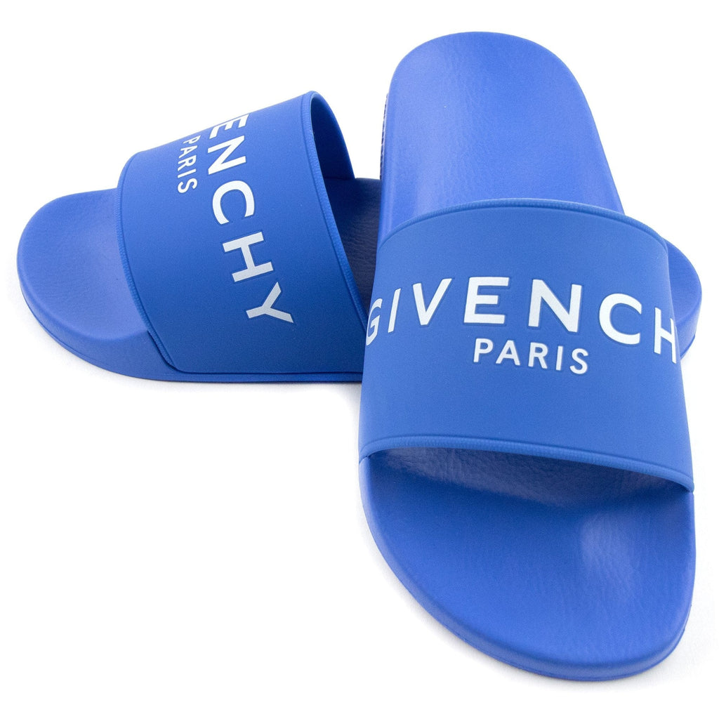 Givenchy Logo Slides Elec Blue