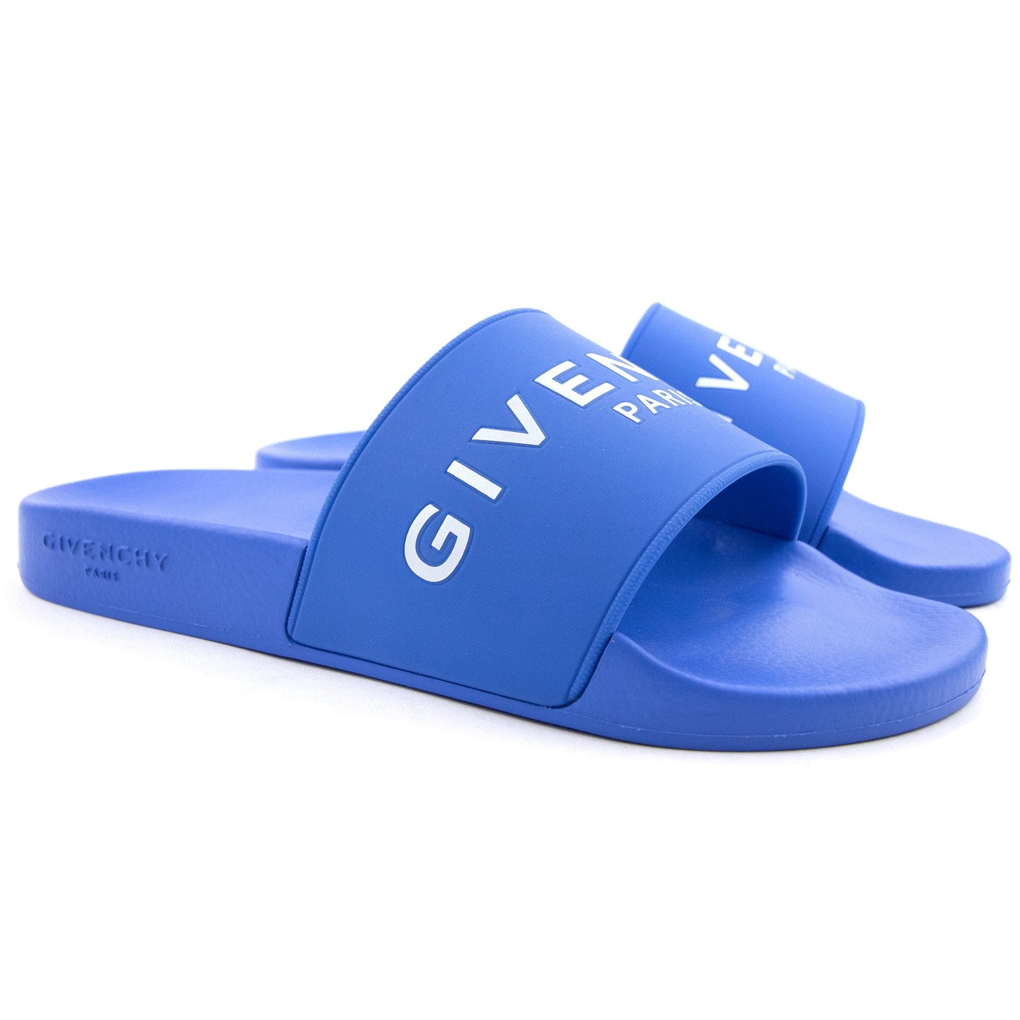Givenchy Logo Slides Elec Blue