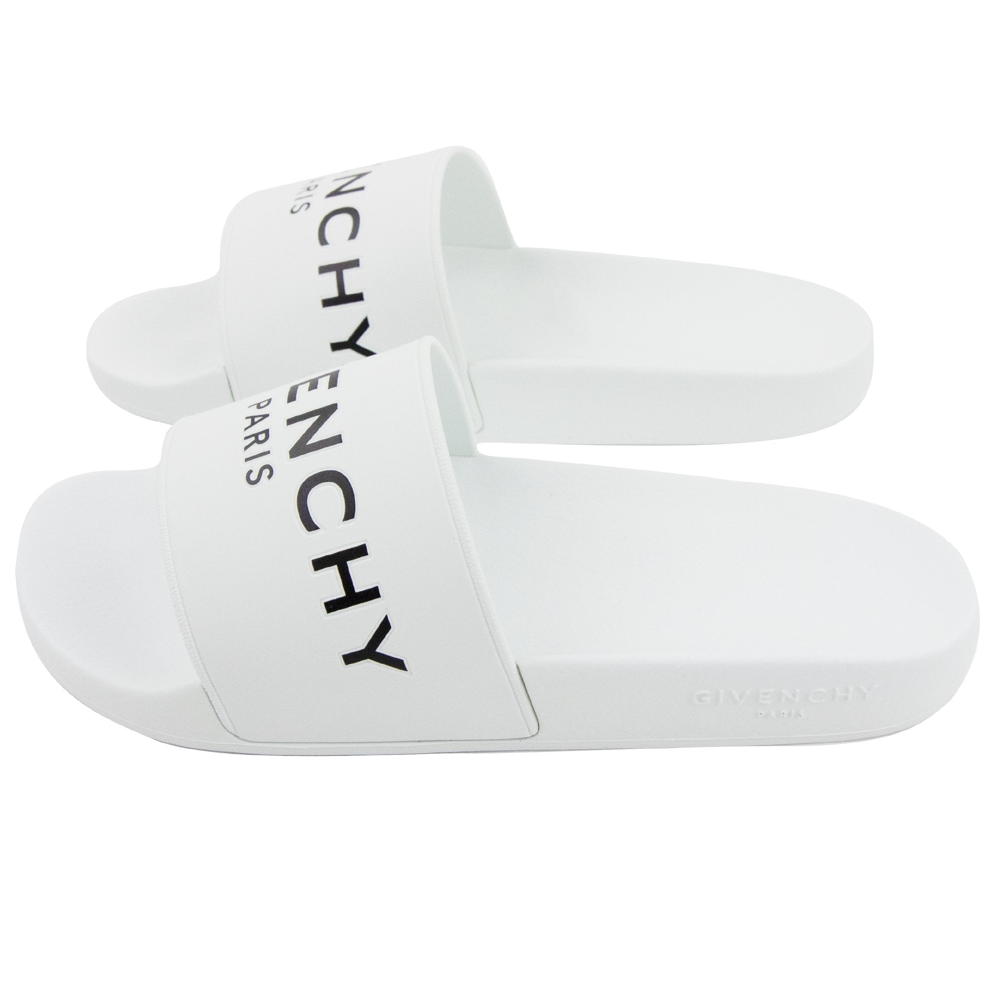 Givenchy Logo Slides White