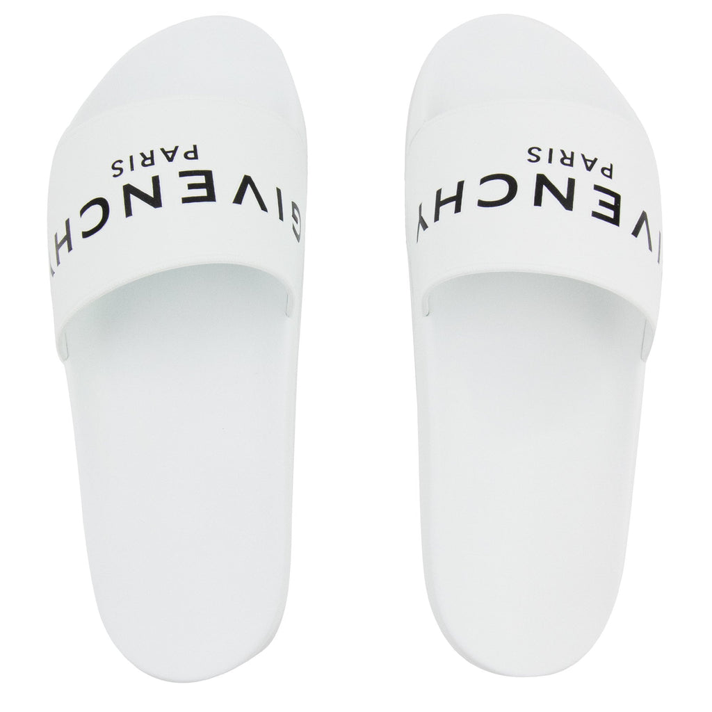 Givenchy Logo Slides White