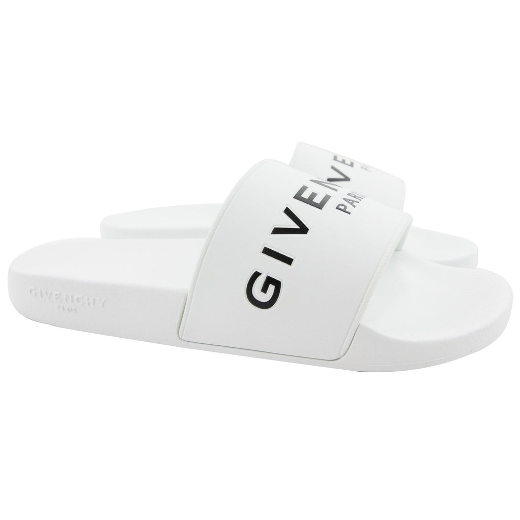 Givenchy Logo Slides White