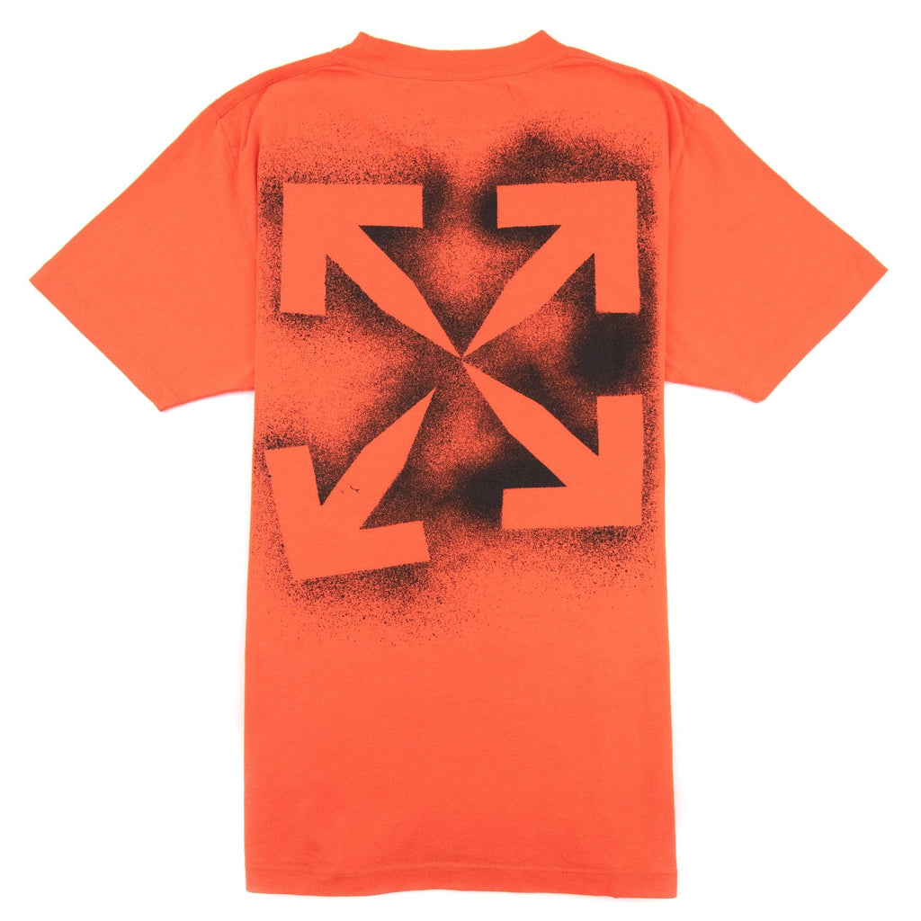 Off White Stencil S/s T Shirt Orange/black