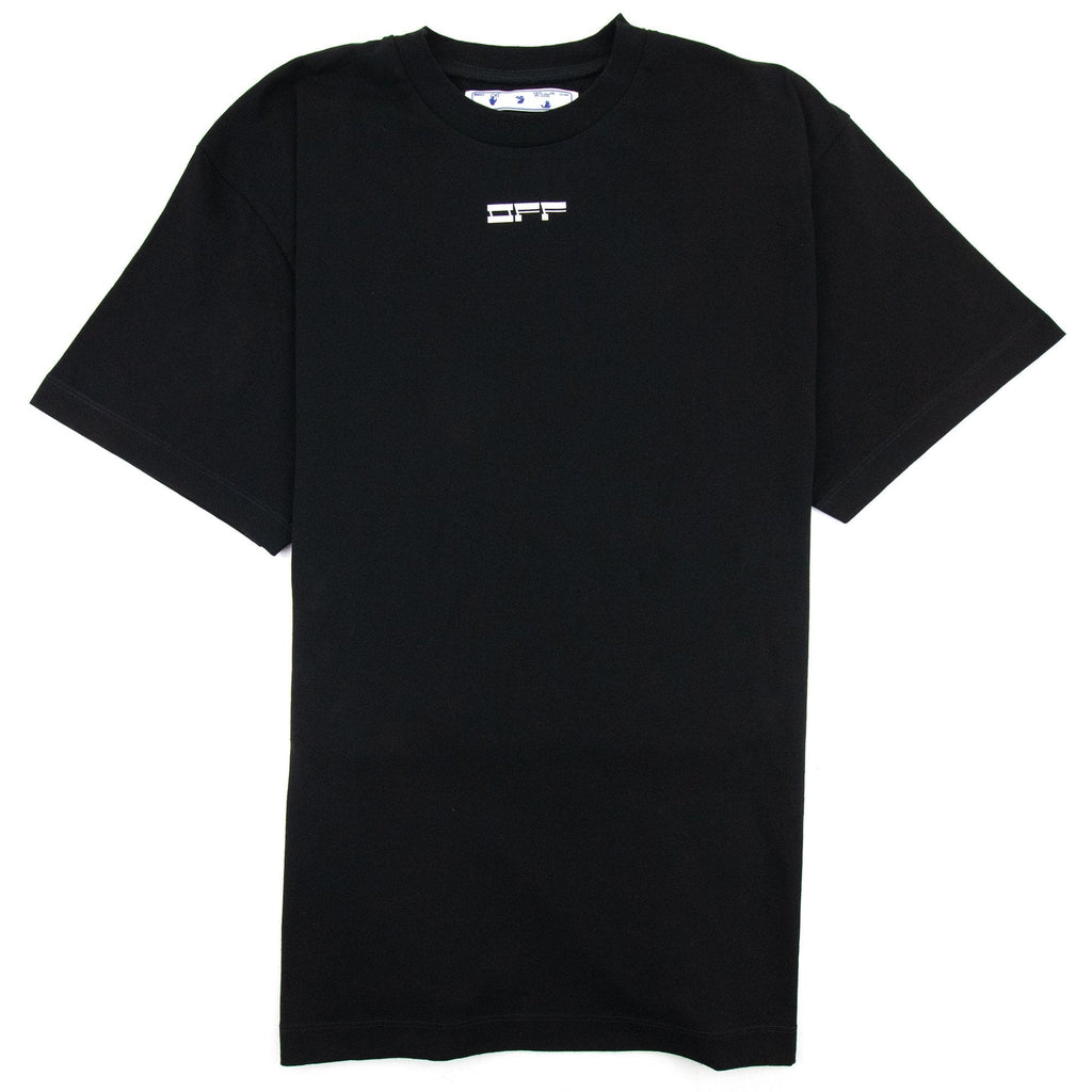 Off White Masked Face Printed S/s T Shirt Black/white