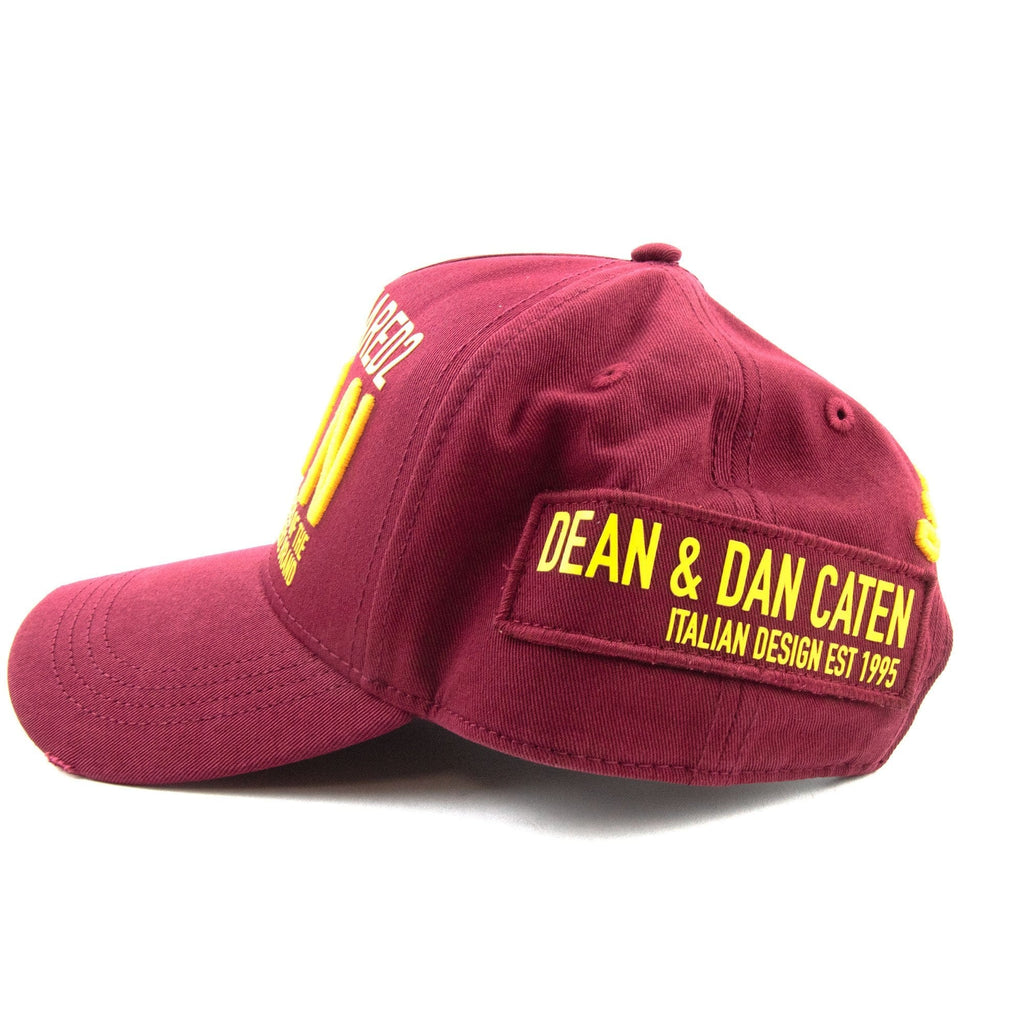 Dsquared2 Icon Badges Cap Burgundy