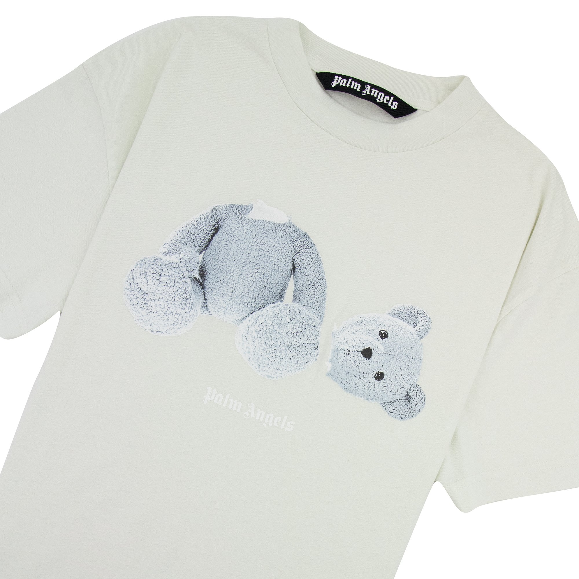 Palm Angels Ice Bear Logo T Shirt Mint White