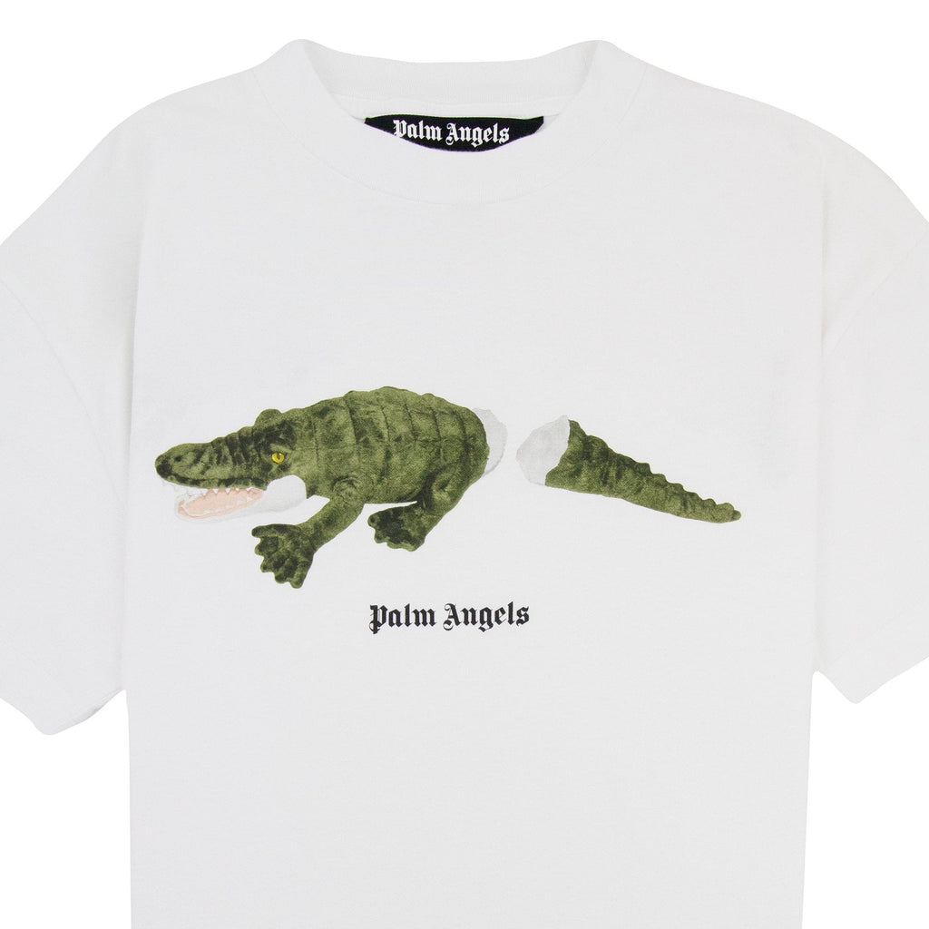 Palm Angels Croco T Shirt White/green