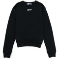 Off White Masked Face Printed Sweatshirt Black/white