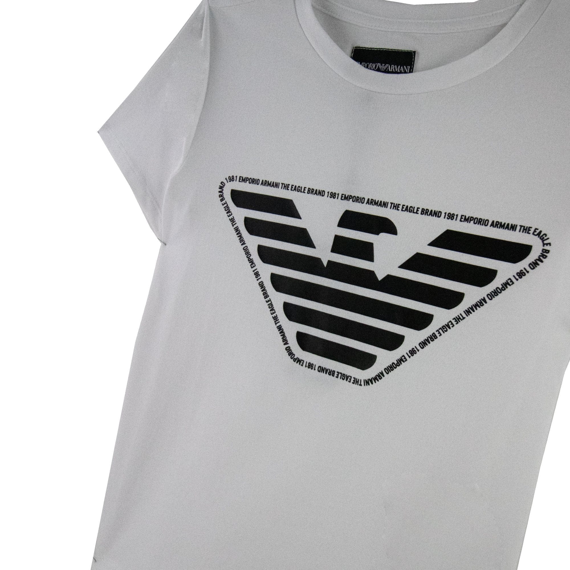 Emporio Armani Jnr Eagle Logo T Shirt White 100