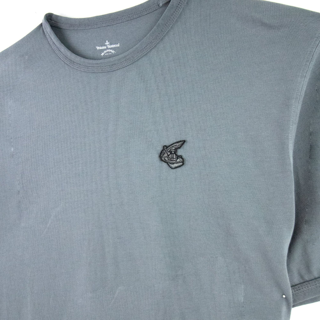 Vivienne Westwood Anglomania Small Cutlass Orb Logo T-shirt Grey P401