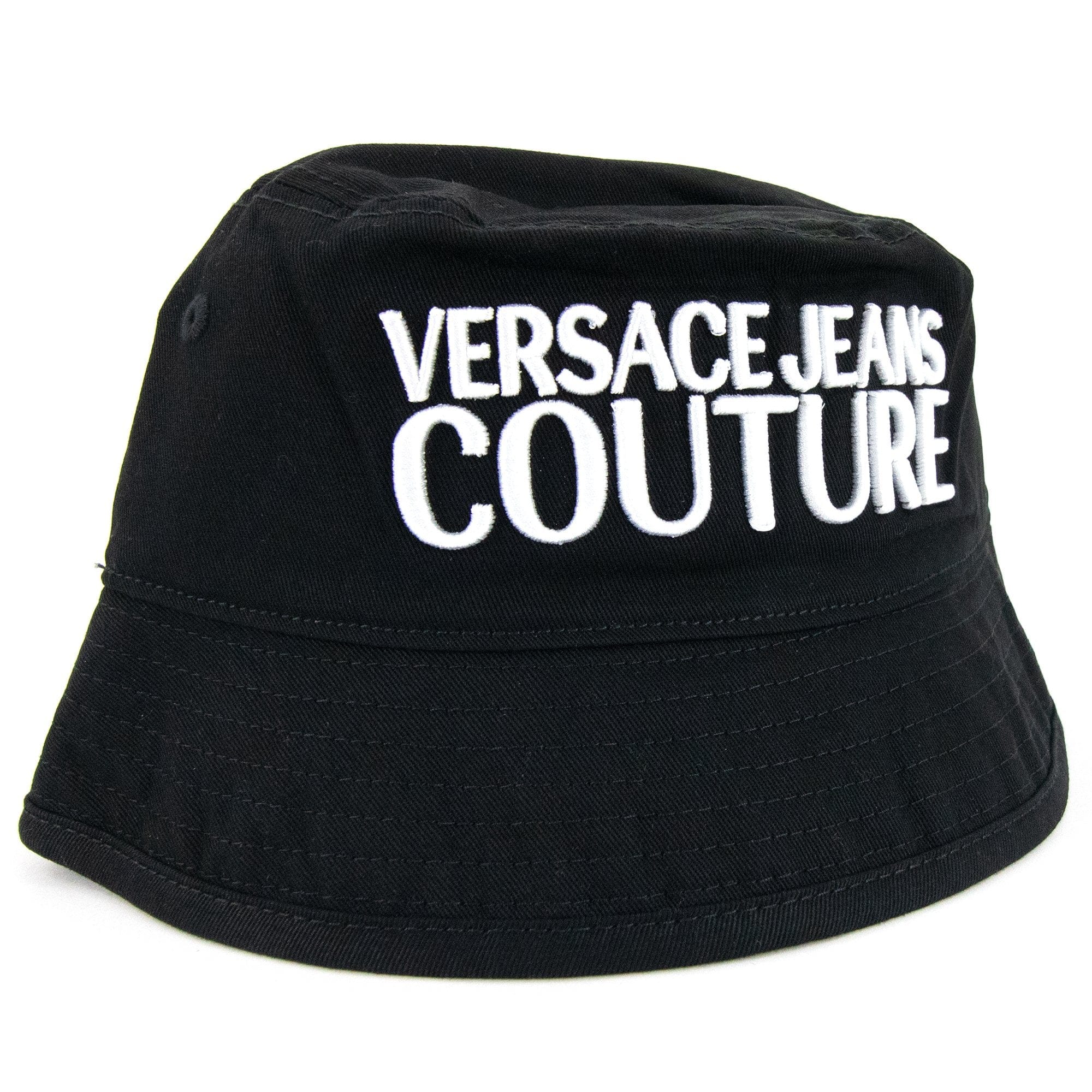 Versace Jeans Couture Logo Embroidered Fisherman Hat Black 899