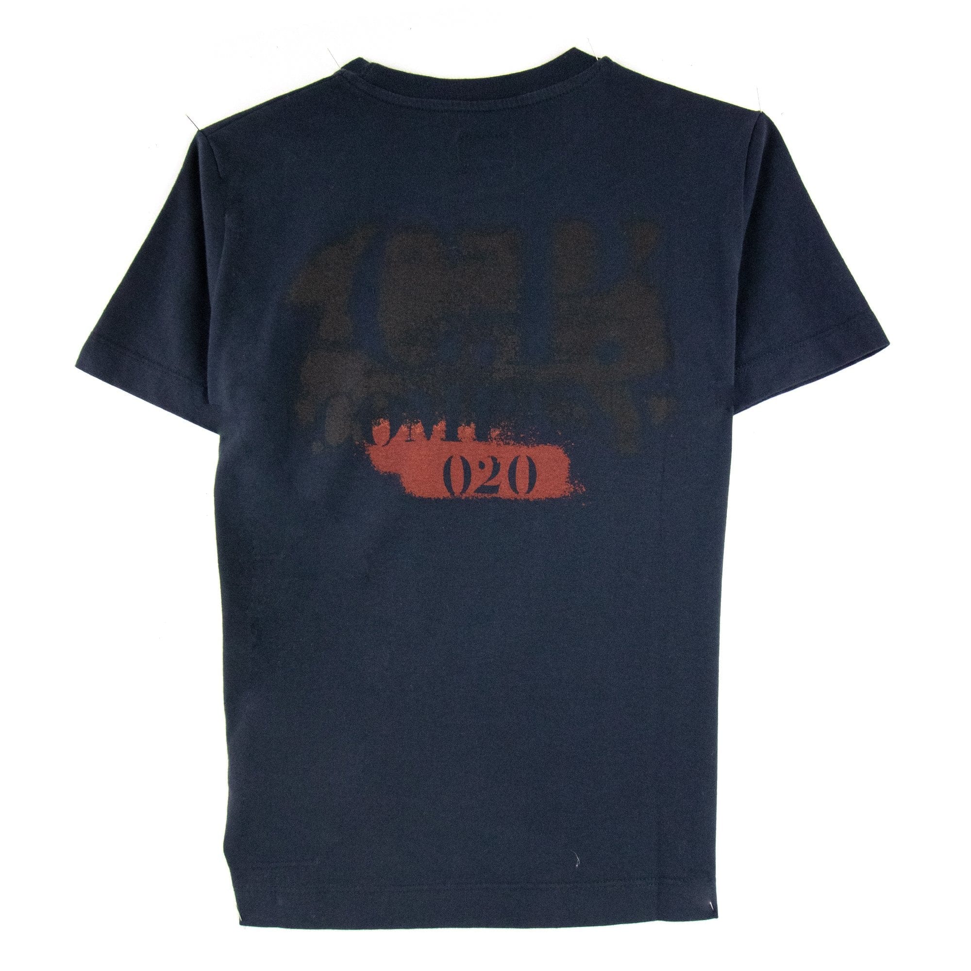 C.P. Company Undersixteen Spray Logo T Shirt Navy 888