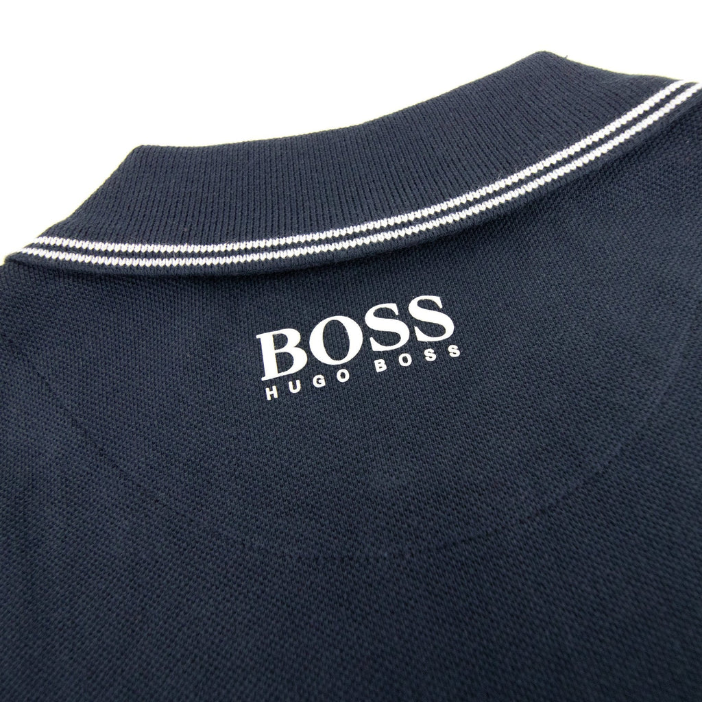Hugo Boss Kids Square Logo S/s Polo Navy
