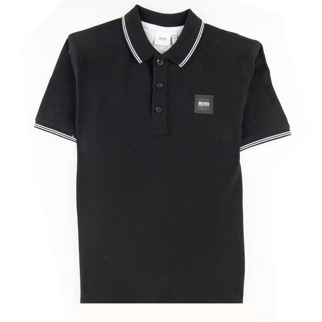 Hugo Boss Kids Square Logo S/s Polo Black