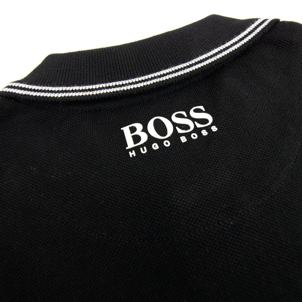 Hugo Boss Kids Square Logo S/s Polo Black