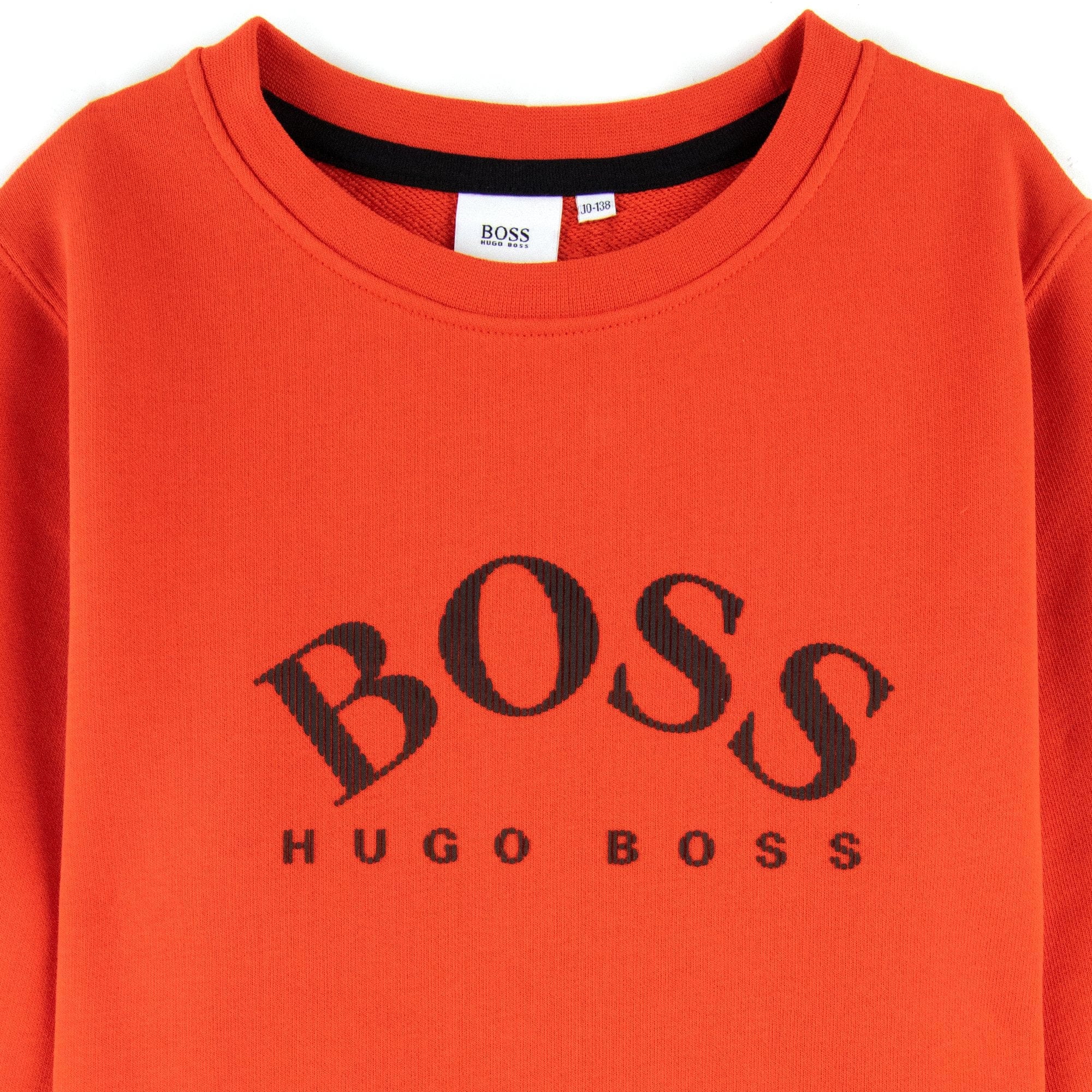 Hugo Boss Kids Logo Crew Neck Sweatshirt Spicy Orange 499