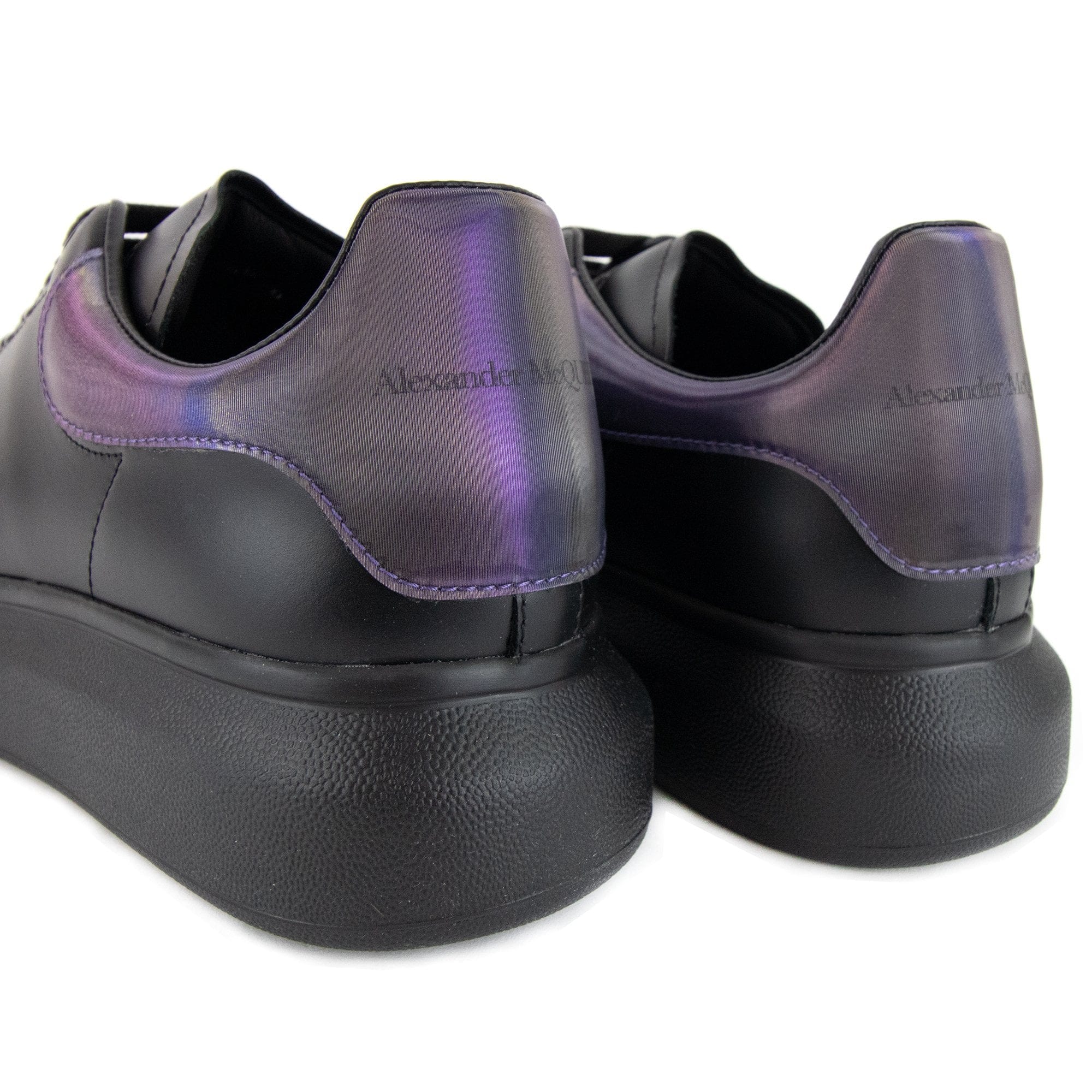 Alexander McQueen Exaggerated Sole Transparent Heel Sneakers Black/Dusk 1480