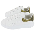 Alexander McQueen Exaggerated Sole Transparent Heel Sneakers White/gold 9075