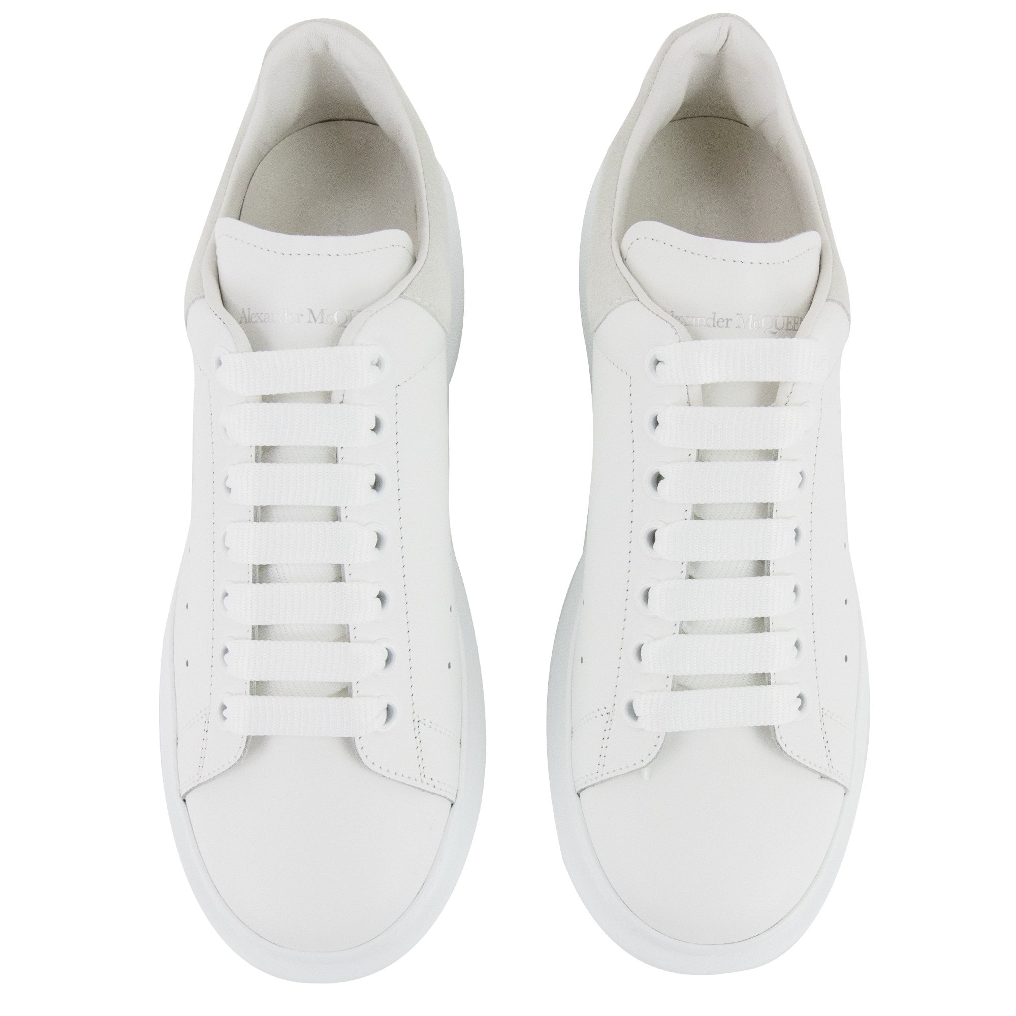 Alexander McQueen Exaggerated Sole Transparent Heel Sneakers White/white 9000