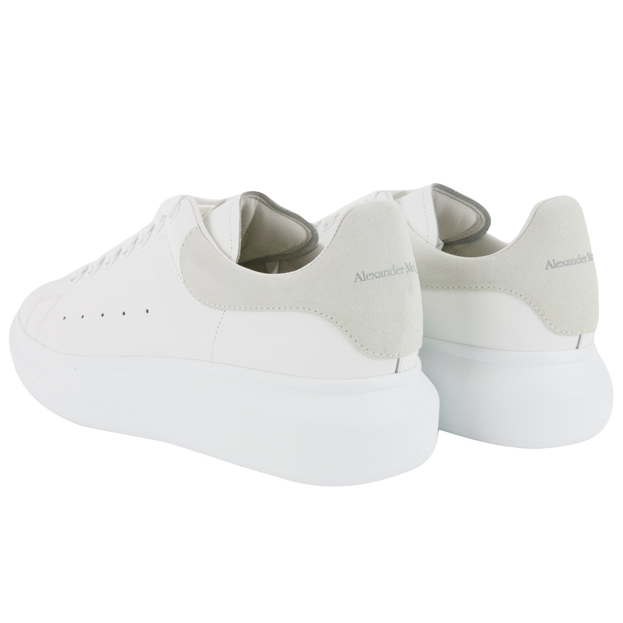 Alexander McQueen Exaggerated Sole Transparent Heel Sneakers White/white 9000