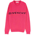 Givenchy Split Logo Cotton Sweatshirt Fuchsia 675