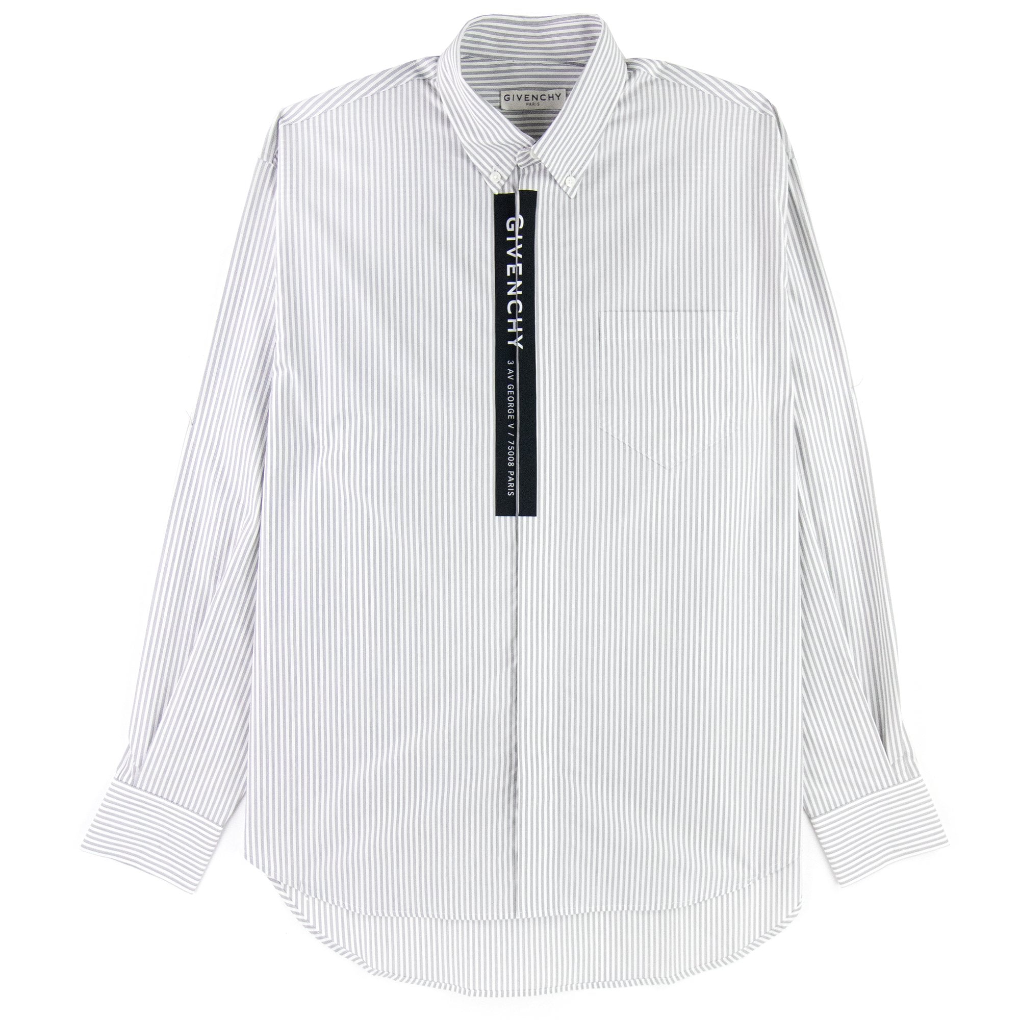 Givenchy Poplin Shirt Tape White/black