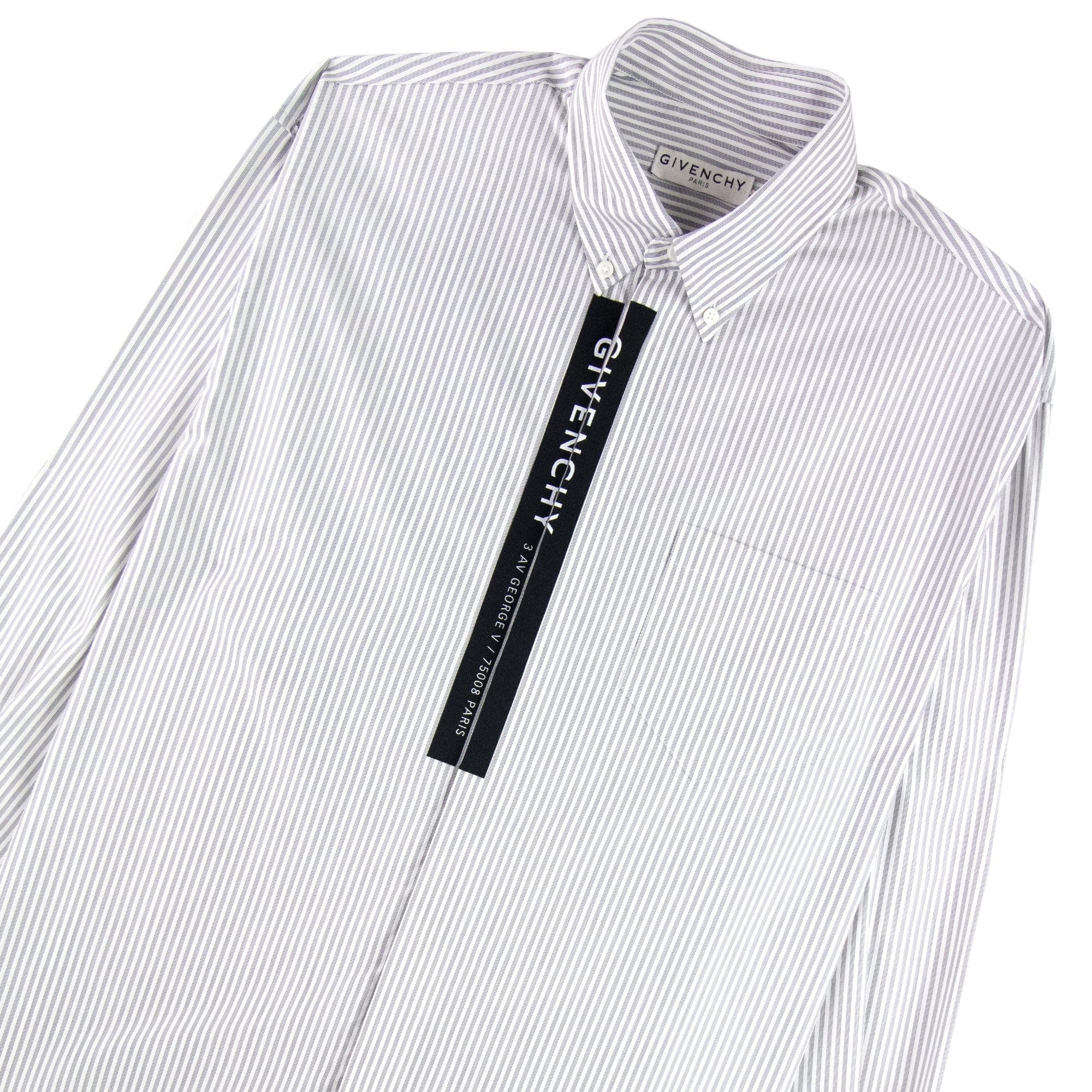 Givenchy Poplin Shirt Tape White/black