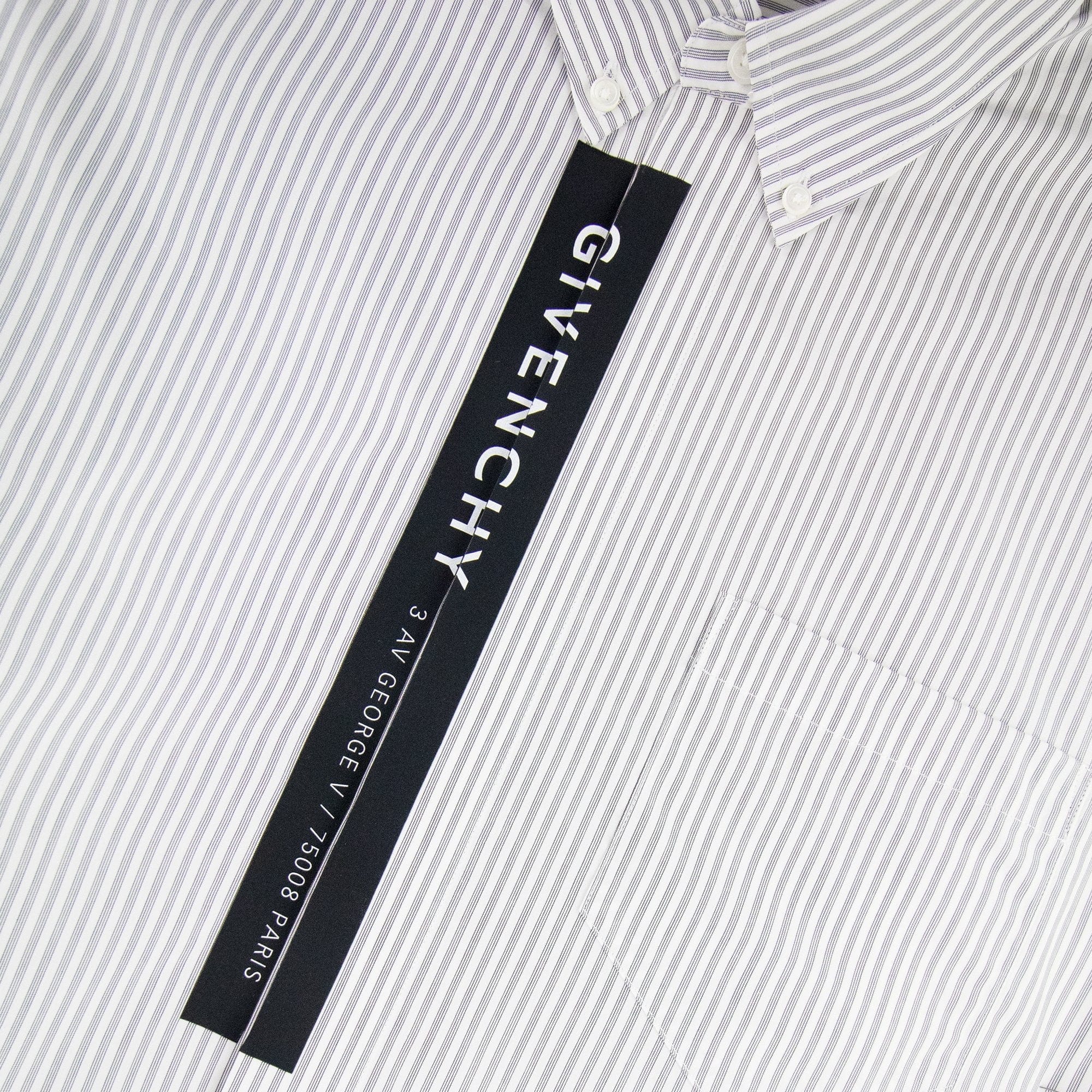 Givenchy Poplin Shirt Tape White/black