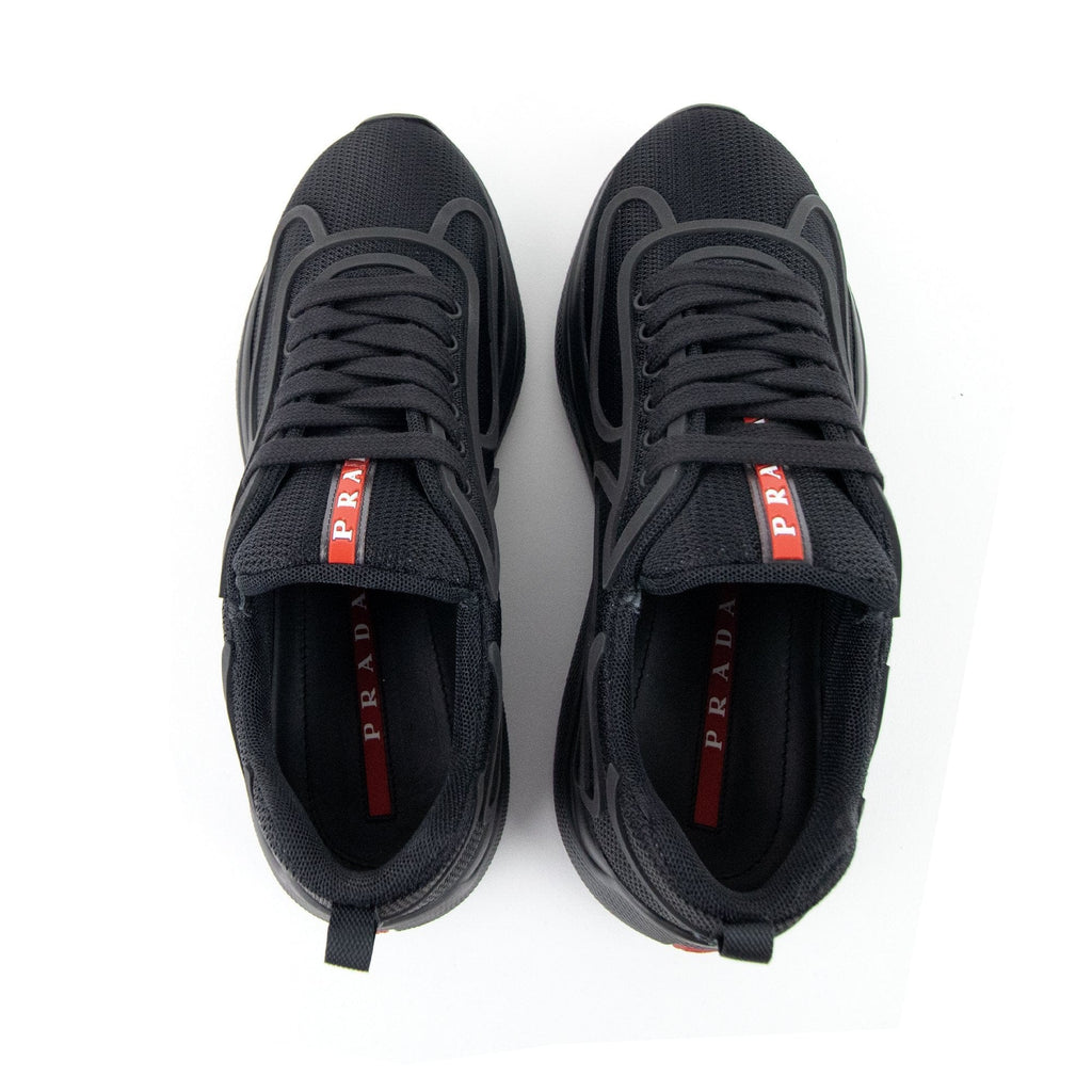 Prada Bike Fabric Sneakers Black