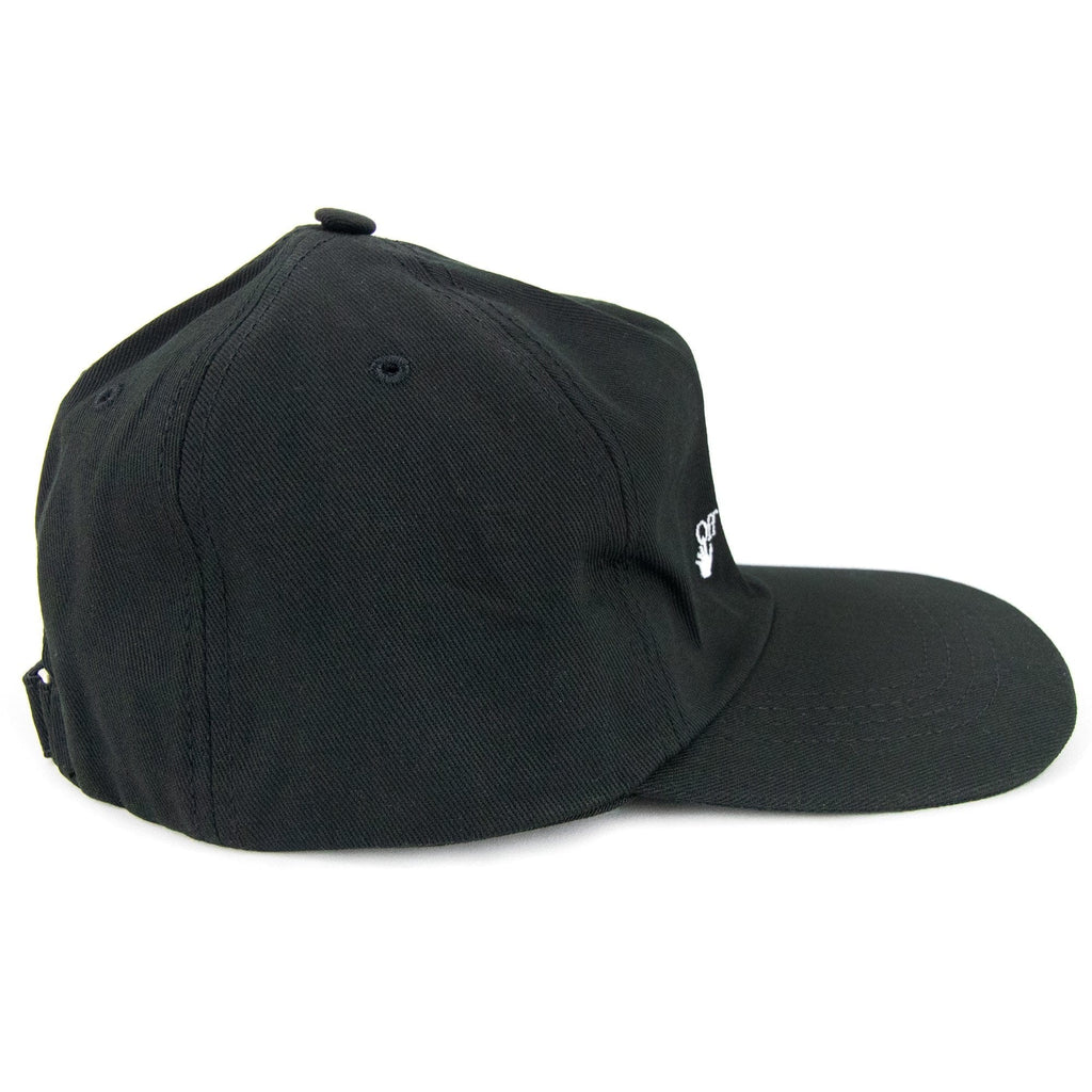 Off White Logo Embroidered Baseball Cap Black/white