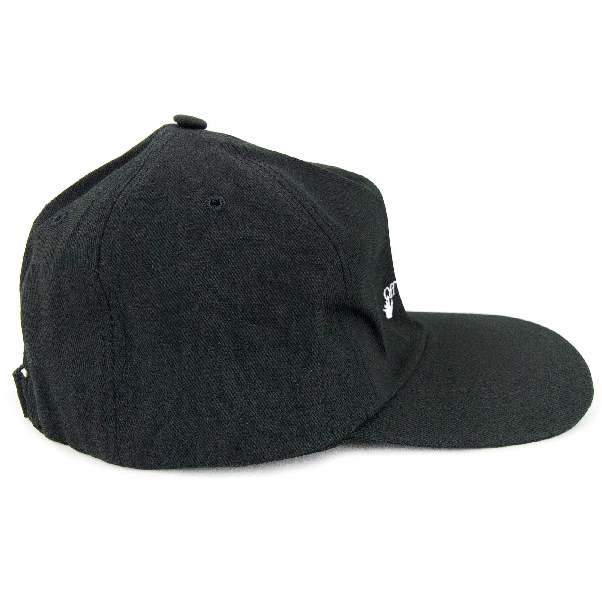 Off White Logo Embroidered Baseball Cap Black/white
