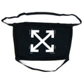 Off White Arrow Print Face Covering Mask Black/white