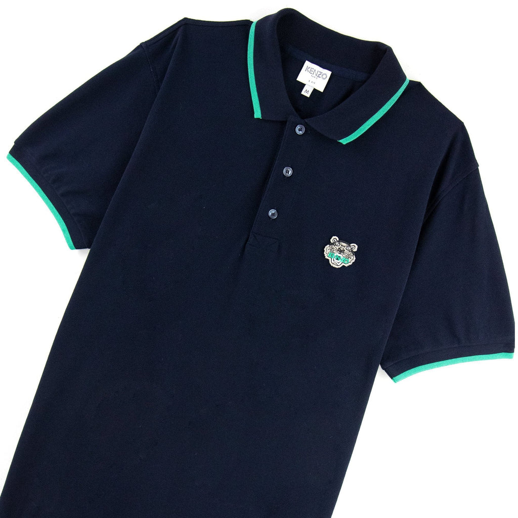 Kenzo Tiger Crest Polo Navy Blue DS3