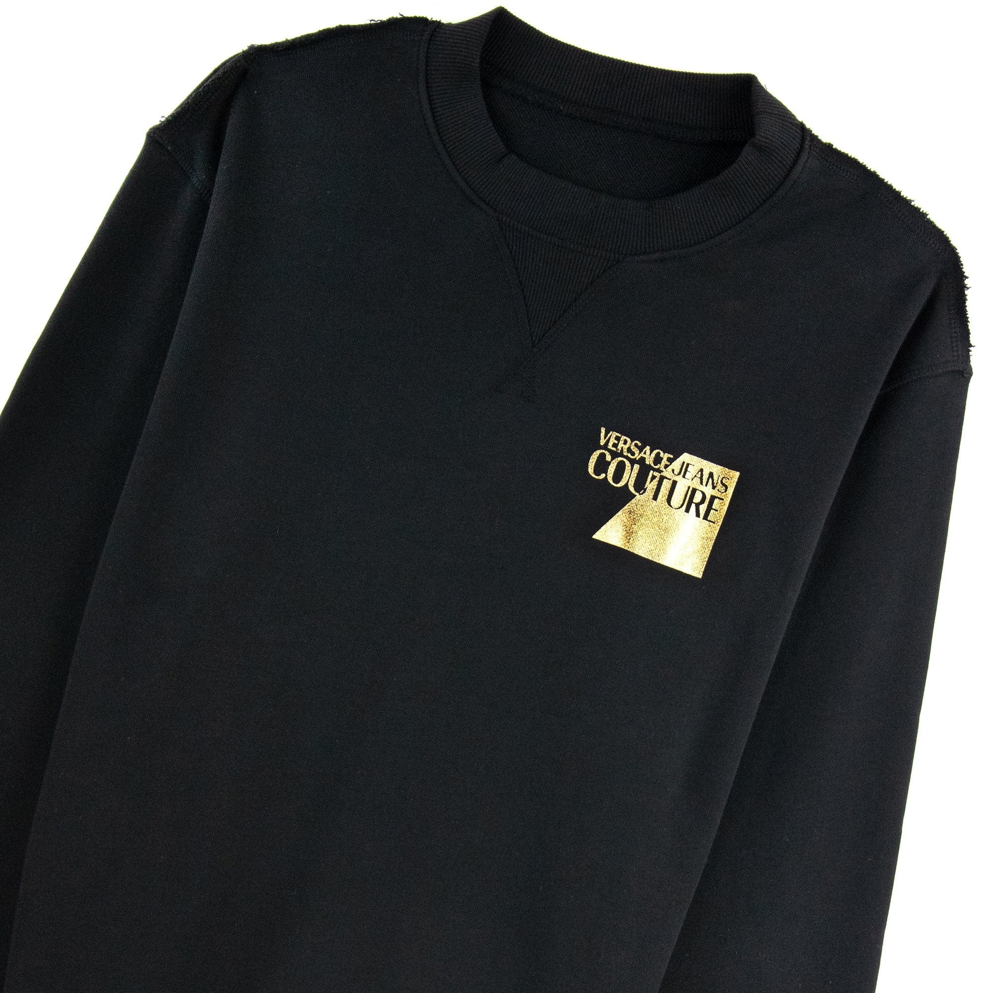 Versace Jeans Couture Sweatshirt Foil Logo Chest Black