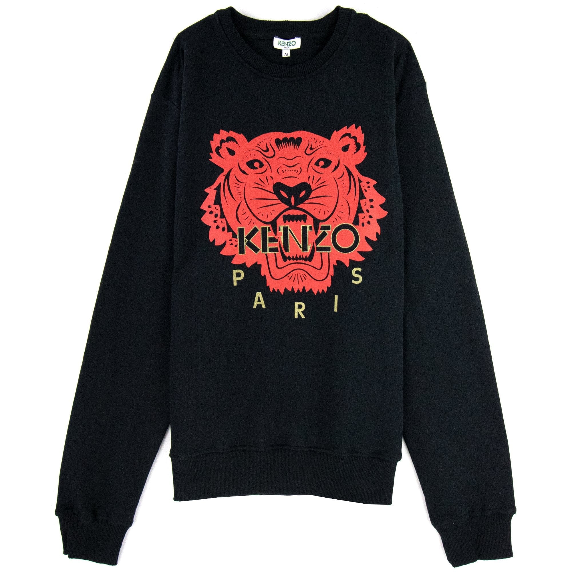 Kenzo Red Tiger Print Sweatshirt Black/red