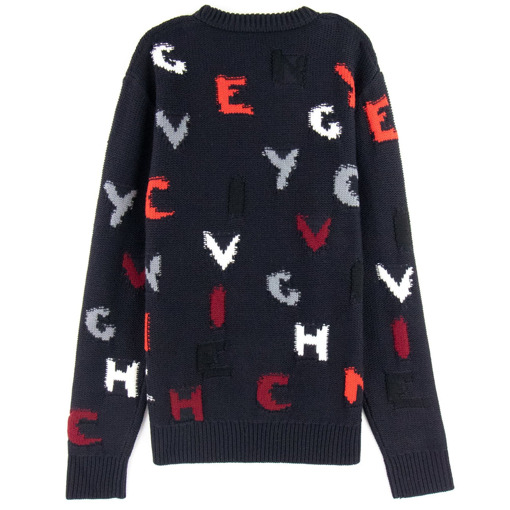 Givenchy Knitted sweatshirt Letters Bold Black